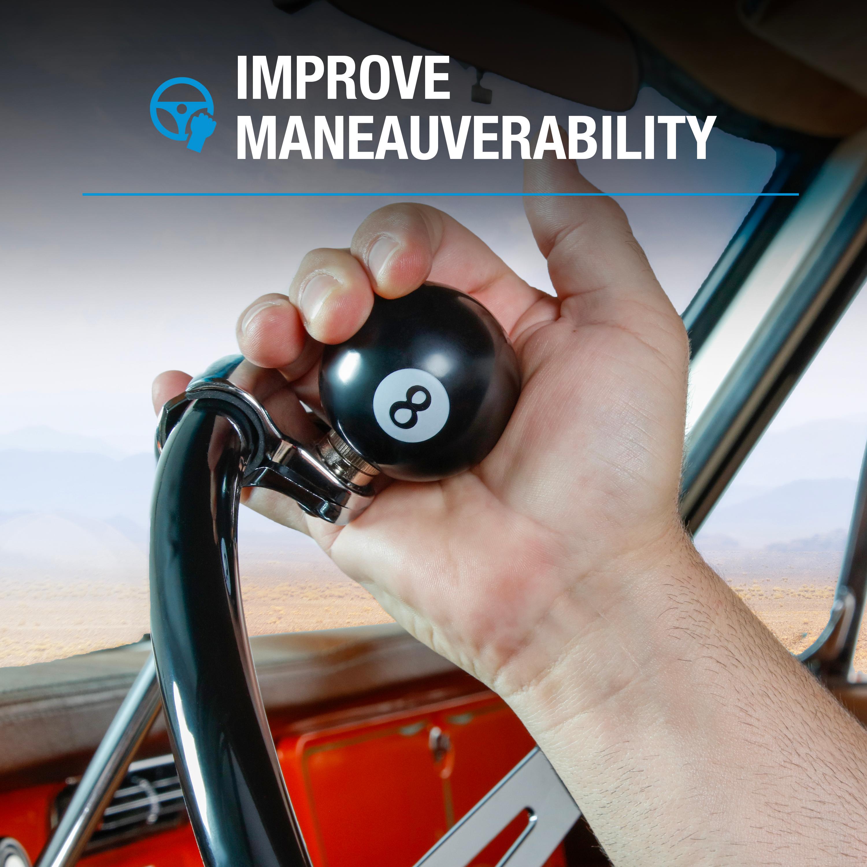 Type S 8 Ball Steering Wheel Spinner Knob | AutoZone