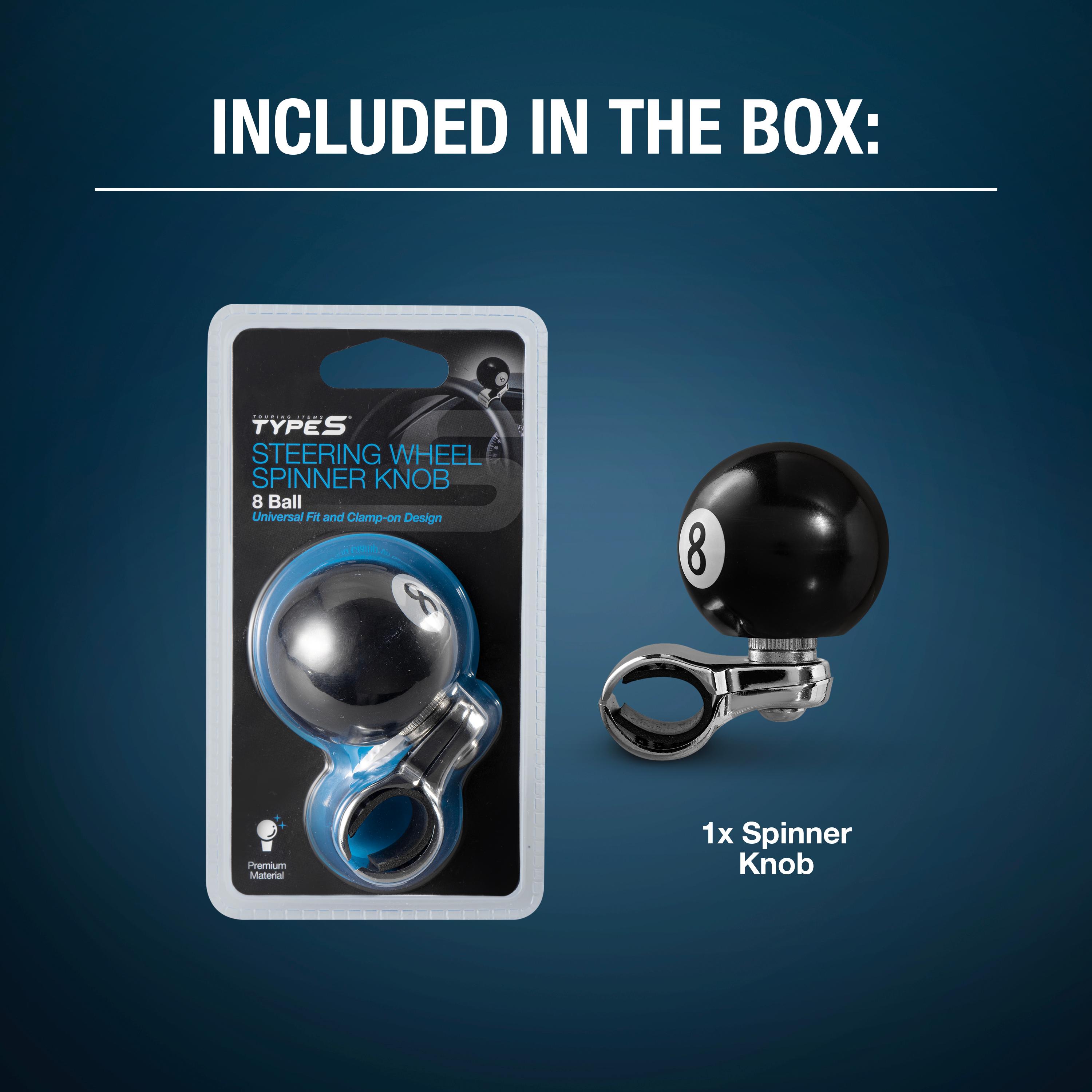 Type S 8 Ball Steering Wheel Spinner Knob | AutoZone