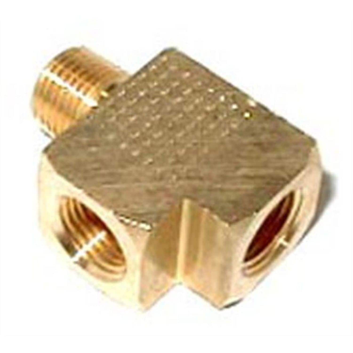 NOS/Nitrous Oxide System 1/8in X 1/8in X 1/8in Brass Adapter T Fitting ...
