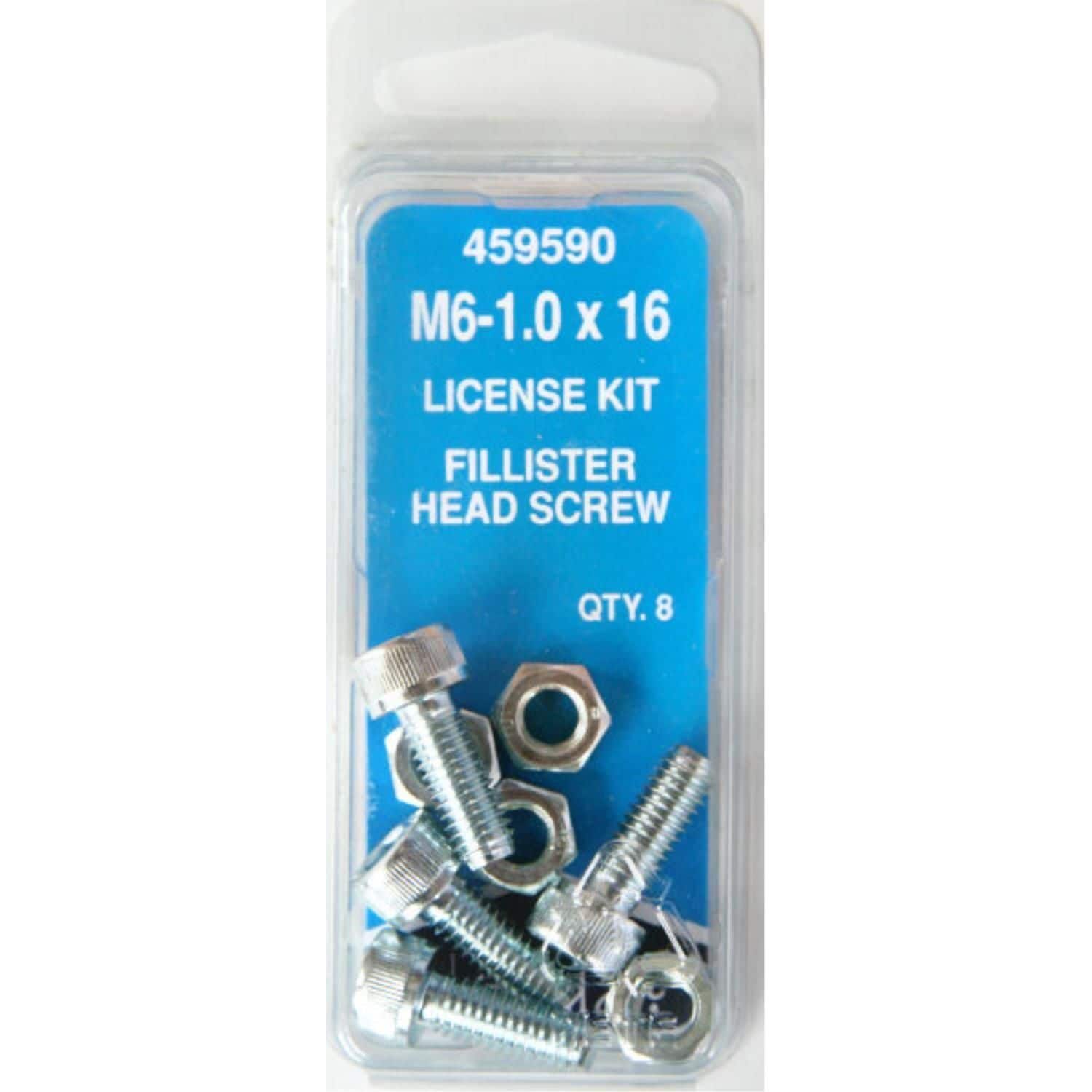 Needa Parts M6- 1.0 X 16mm License Plate Fasteners 8 Piece | AutoZone