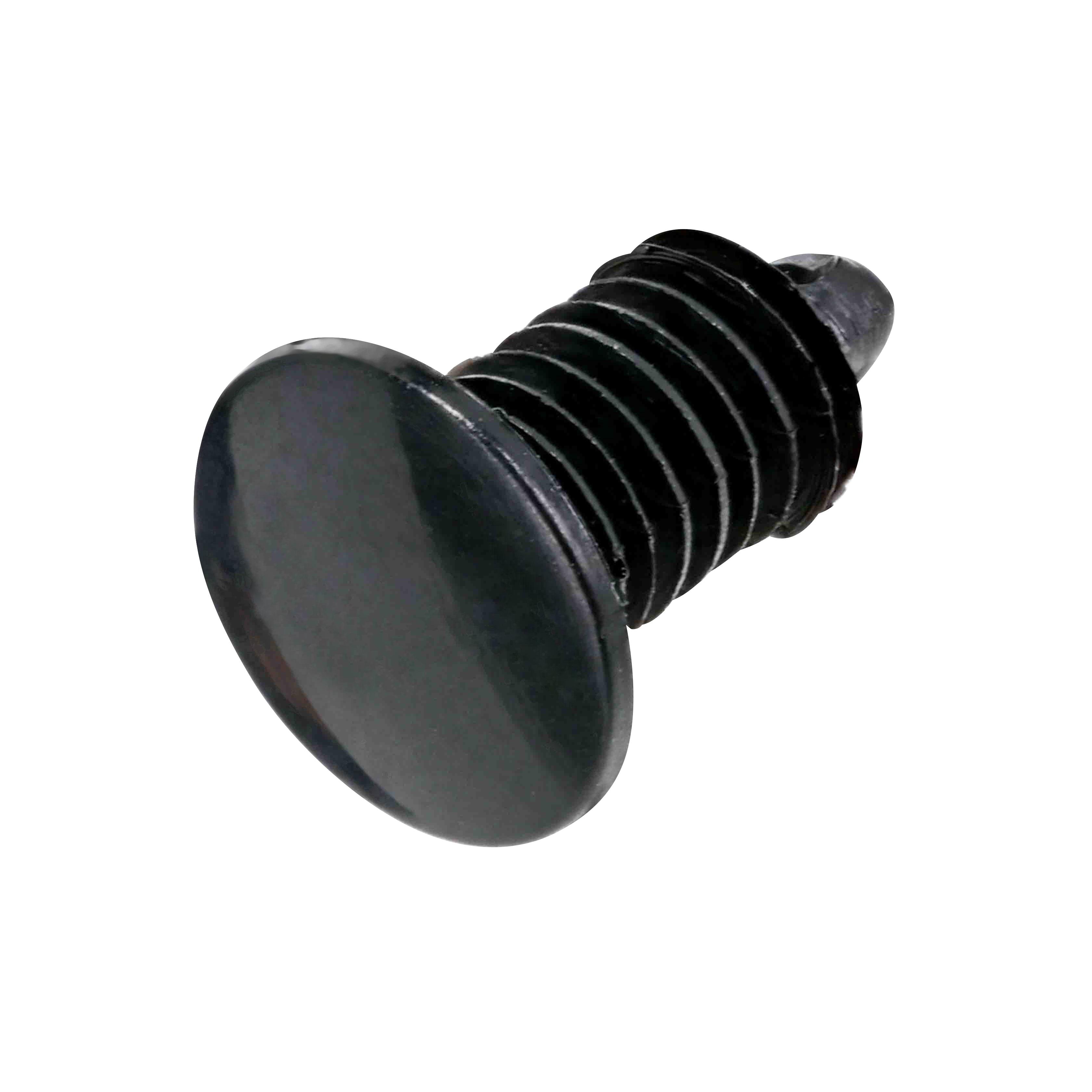 BinifiMux 50-Pack 10-24 Black SAE Nylon Insert Lock Nuts – Carbon Steel, Fine Thread, Corrosion-Resistant