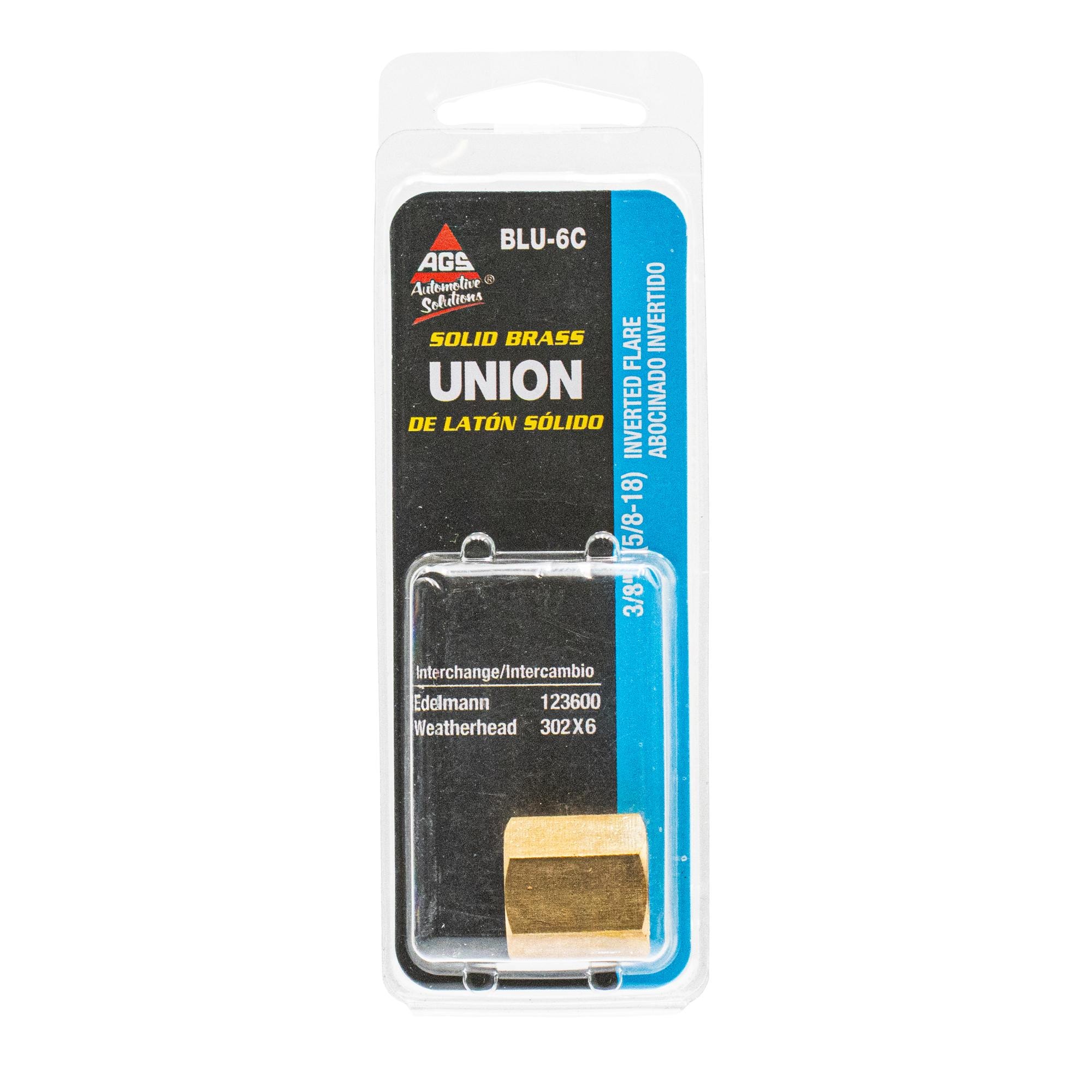 AGS Brake Hydraulic Line Union BLU-6C | AutoZone
