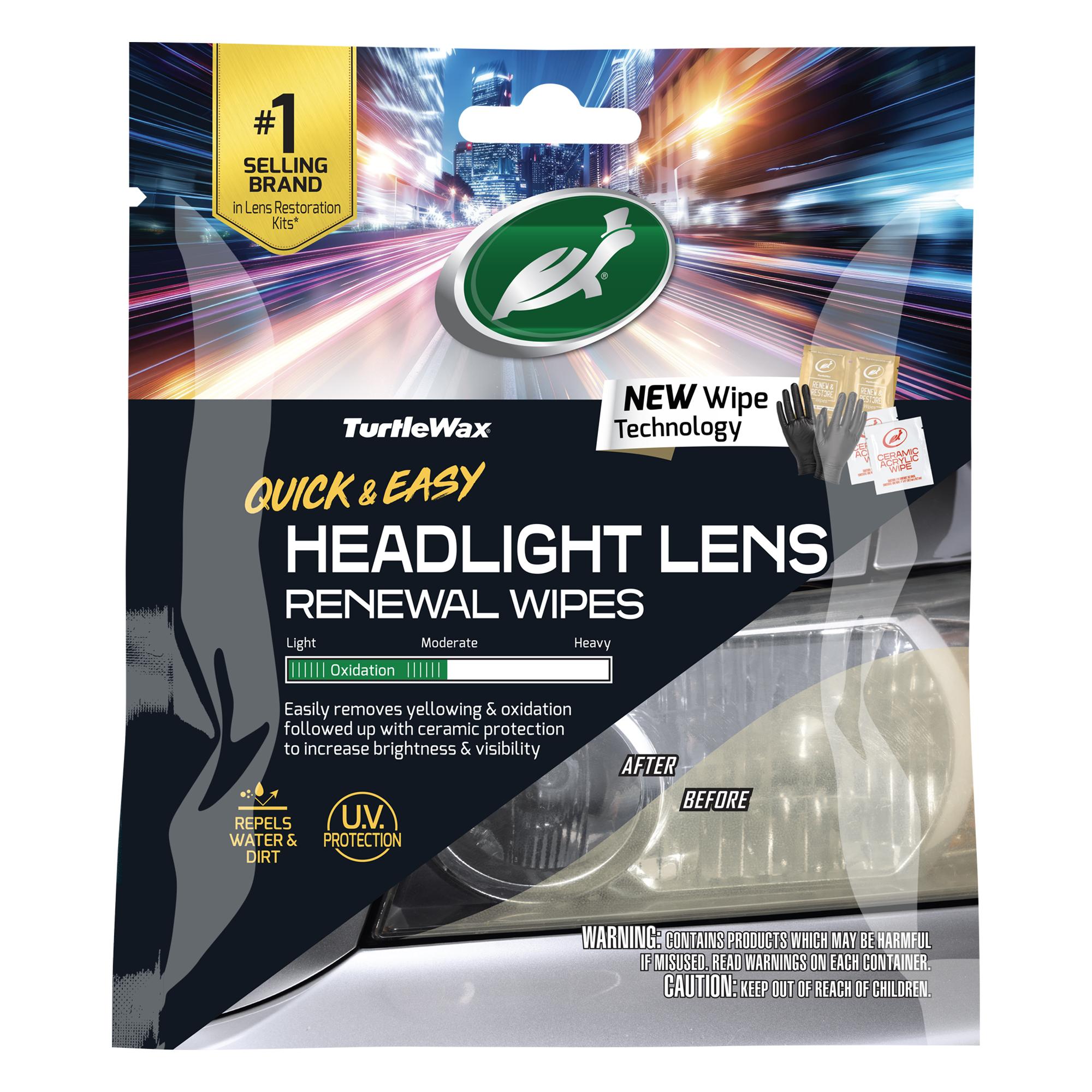 メンテナンス REnato Iwai Turtle Wax Quick and Easy Headlight Lens Renewal Wipes | AutoZone