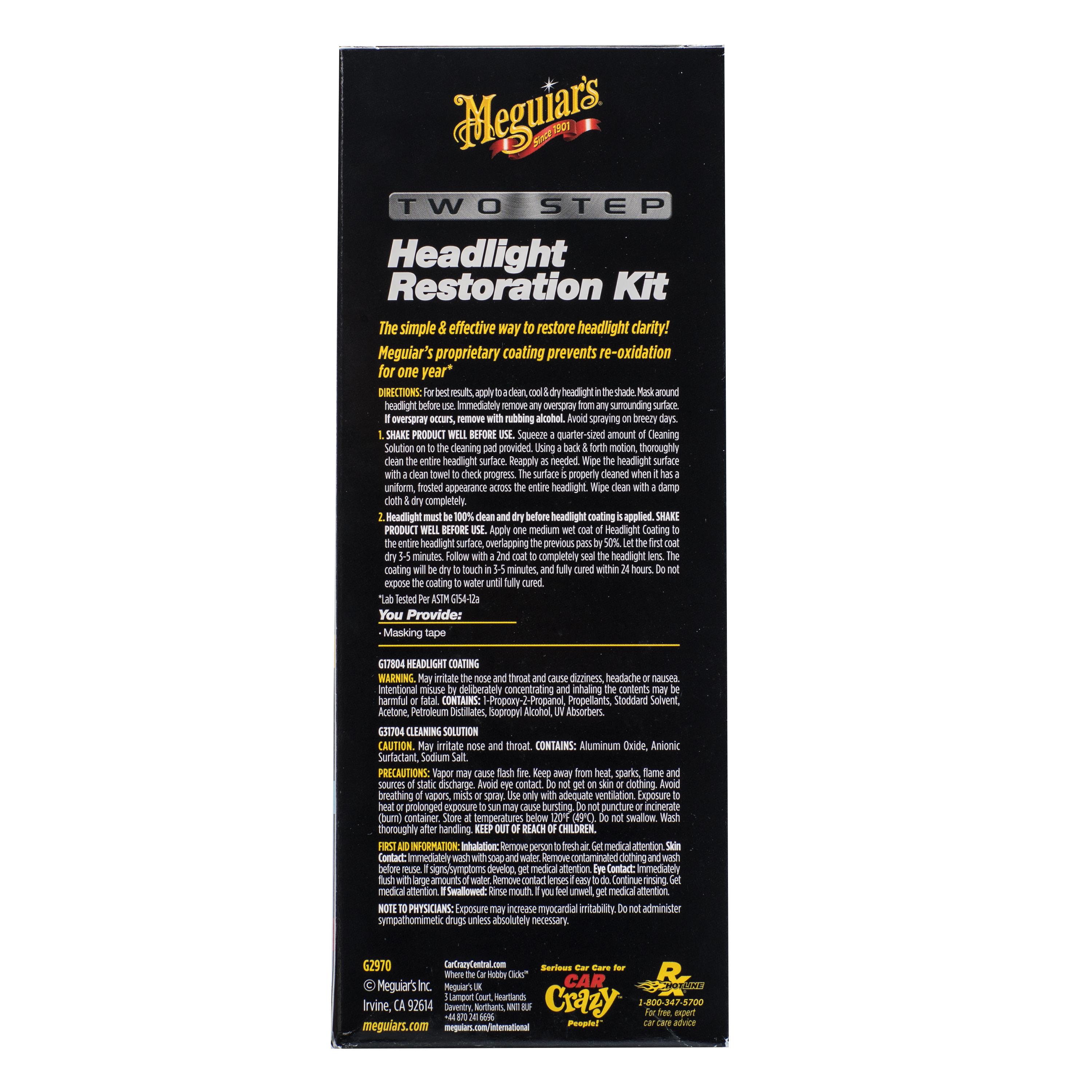 Meguiar's Two-Step Headlight Restoration Kit