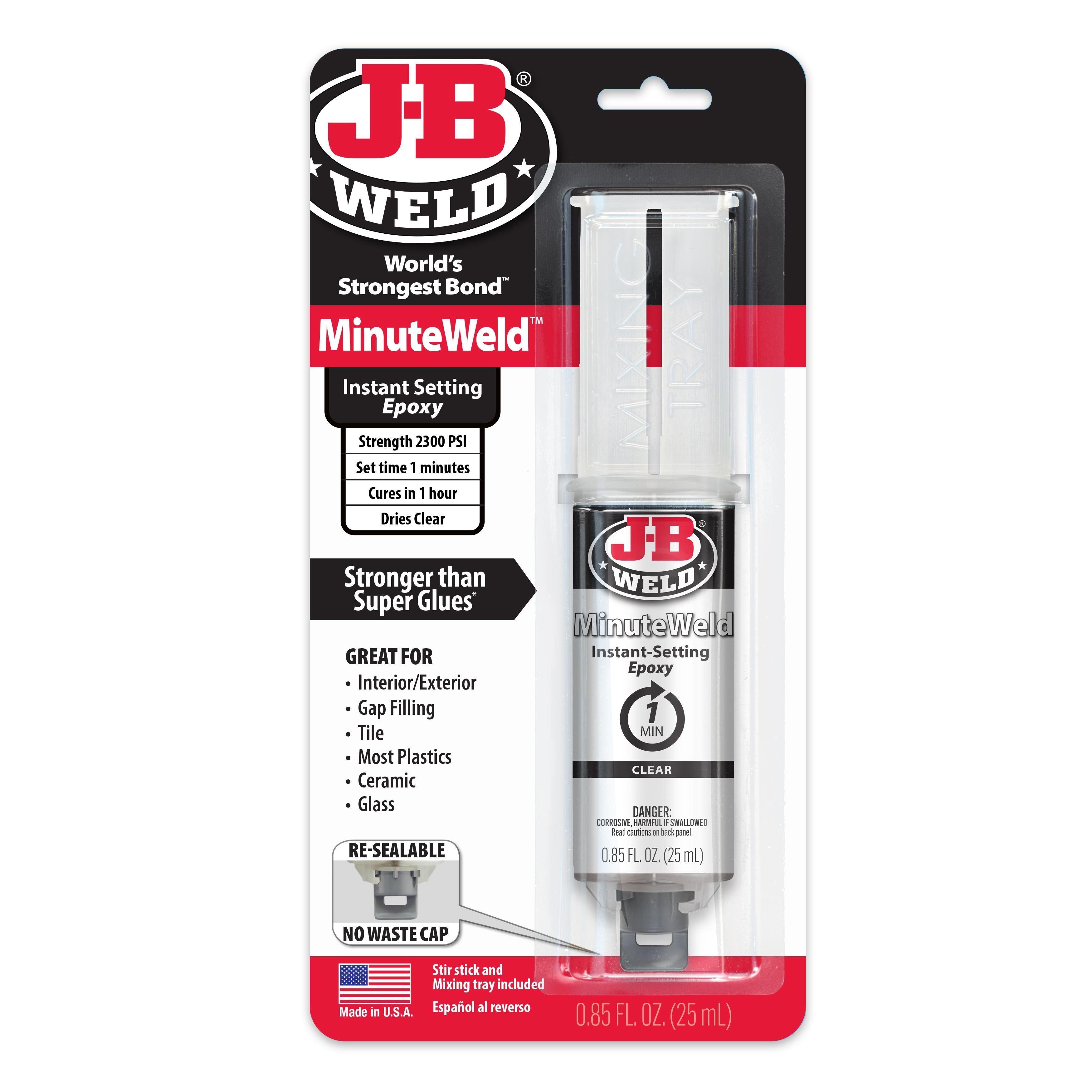 J-B Weld MinuteWeld Syringe Epoxy 25 ml 50101 | AutoZone