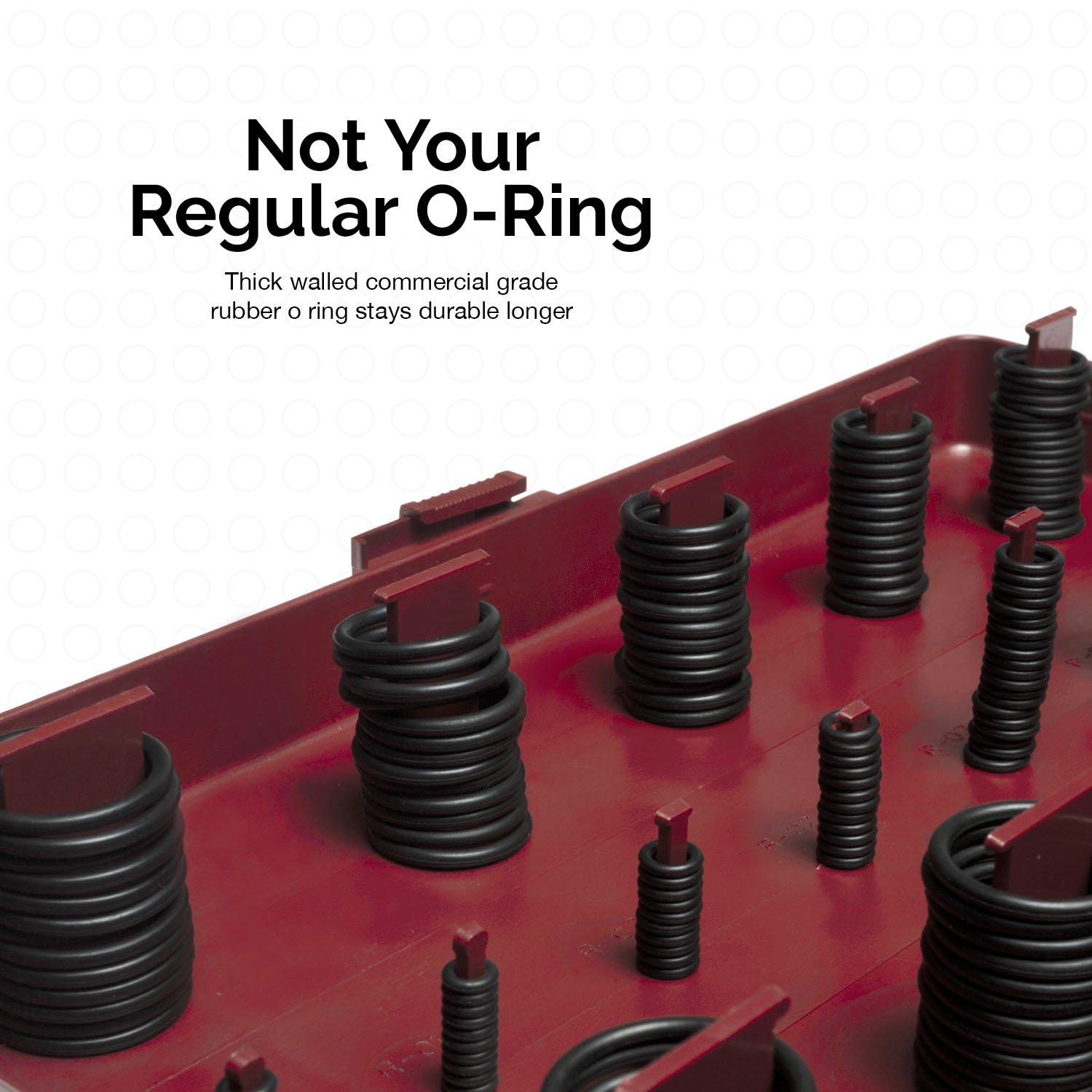 NEIKO Rubber O-Ring Assortment Kit, Buna-N Gasket Sealing Rings