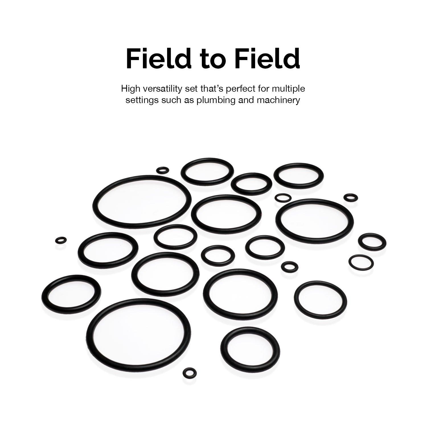 NEIKO Rubber O-Ring Assortment Kit, Buna-N Gasket Sealing Rings