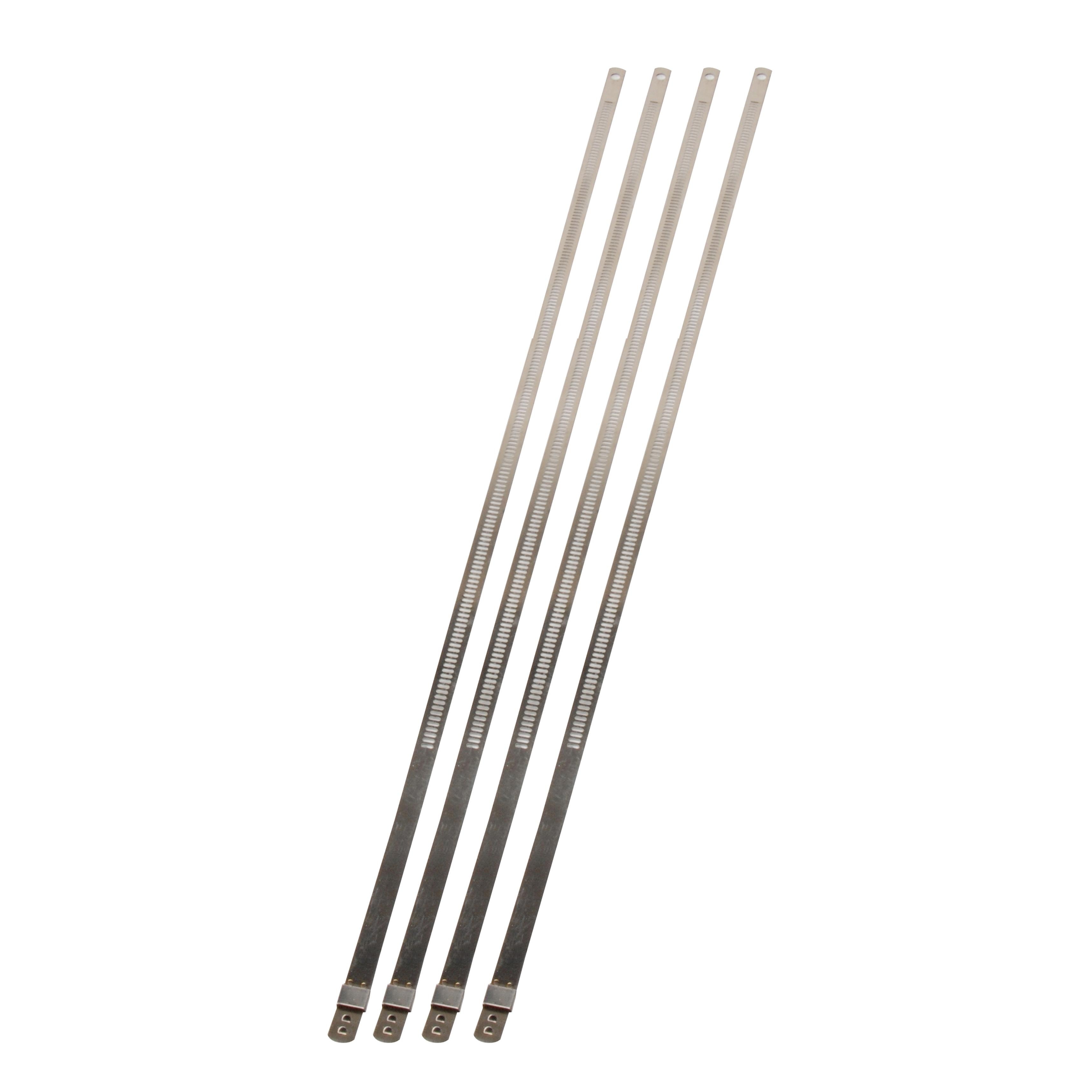 Design Engineering 7mm X 14in Stainless Positive Lock Tie 4 Piece