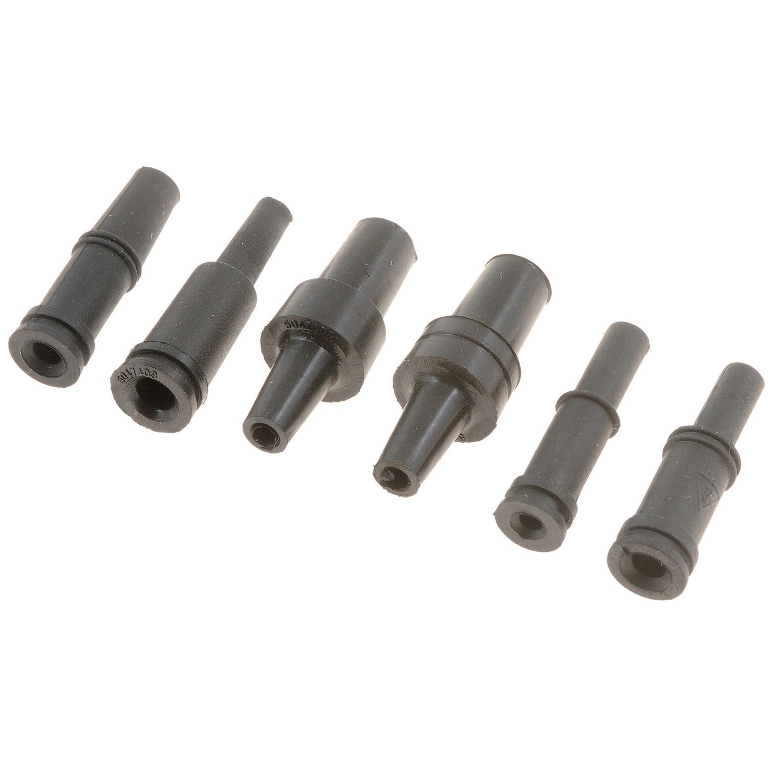 QUARKZMAN Embout De Tuyau Silicone Noir 18mm Diamètre Intérieur - Renforcé Avec Pinces Pour Voiture, 60mm Longueur