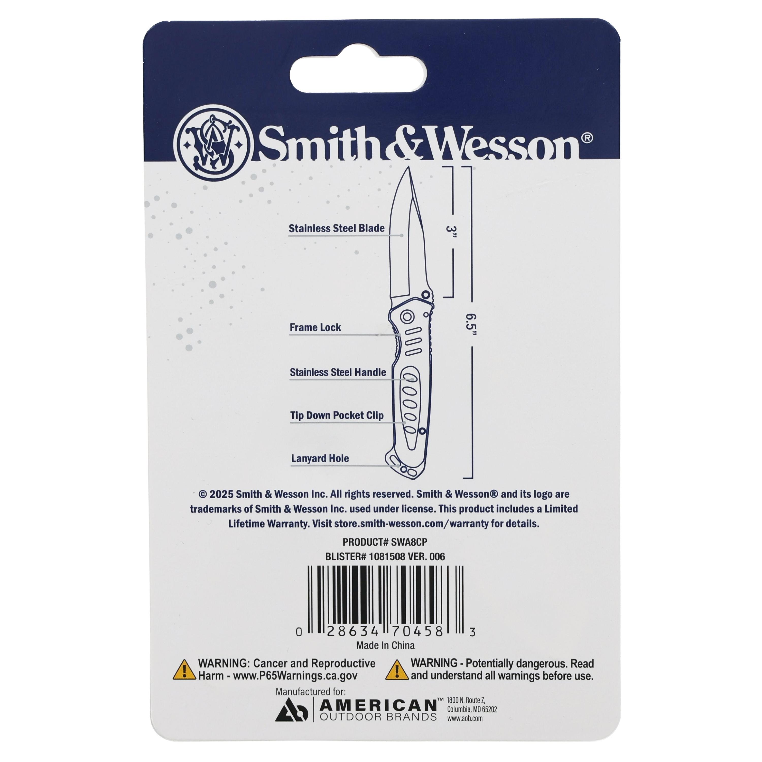 Smith & Wesson Utility Knife SWA8CP | AutoZone
