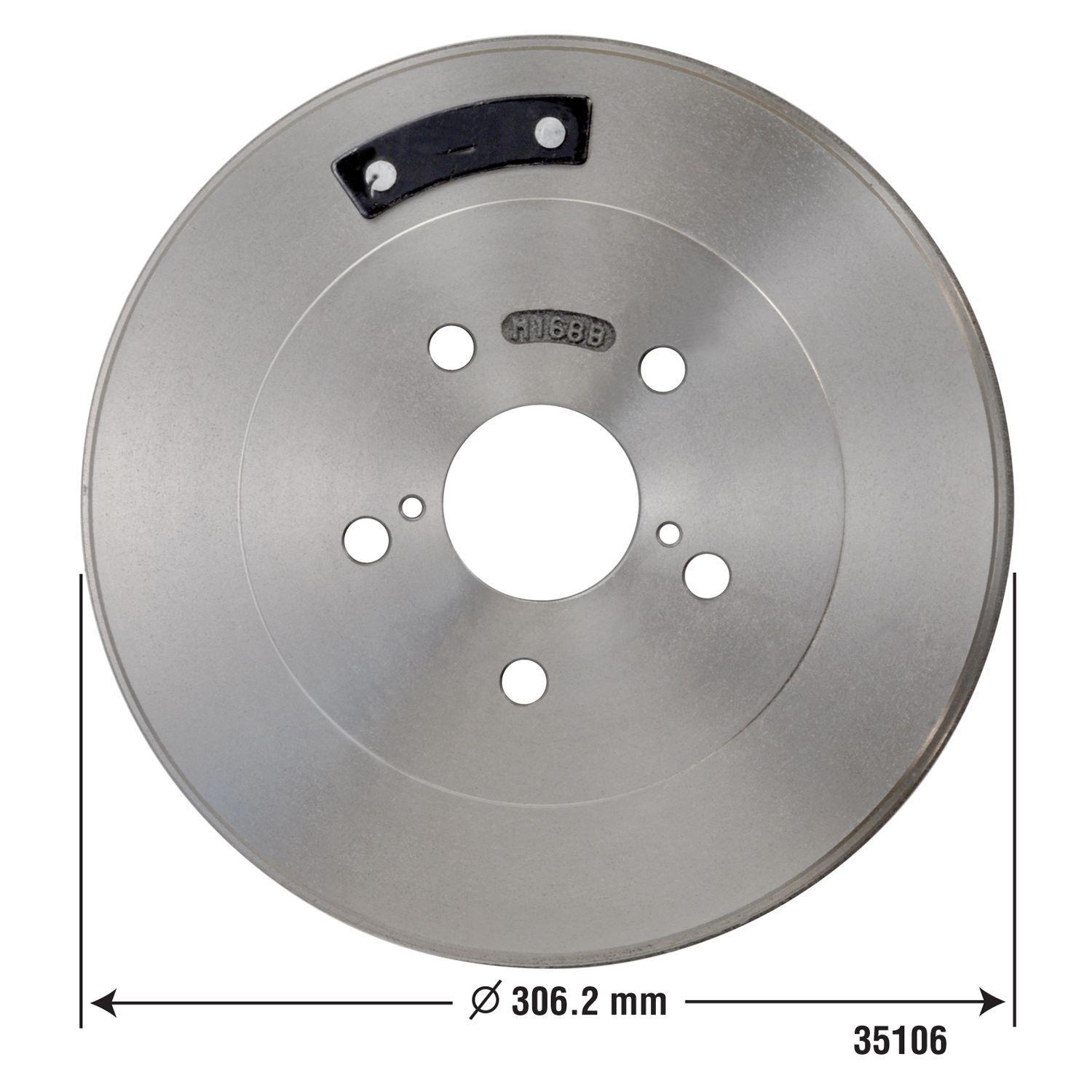 Duralast Brake Drum 35106 for Dodge Caravan