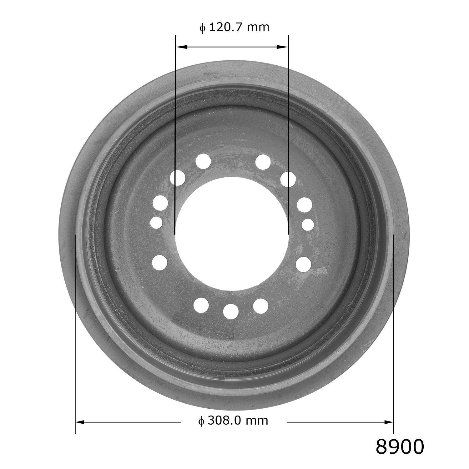DuraGo BD920148 Rear Floating Brake Drum