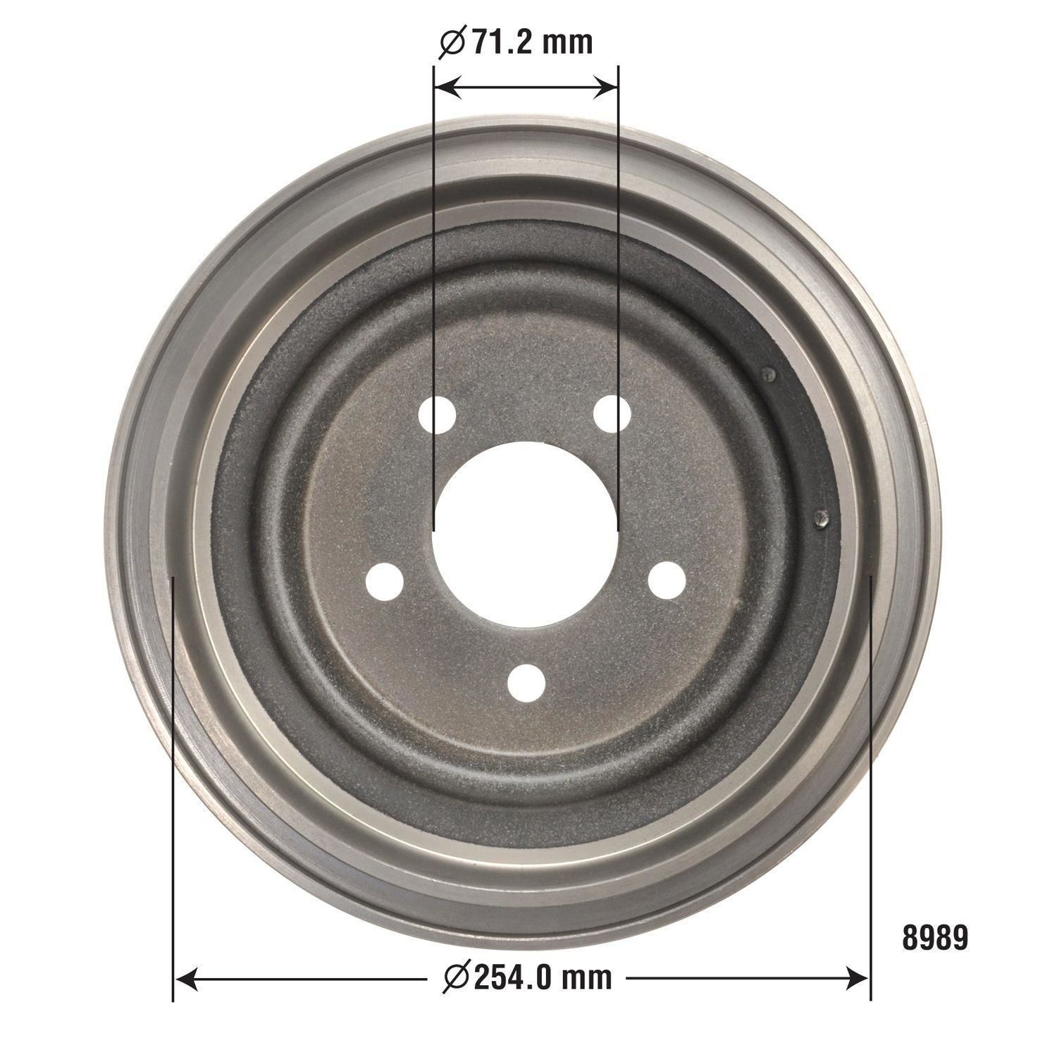 Duralast Brake Drum 8989 for Dodge Caravan
