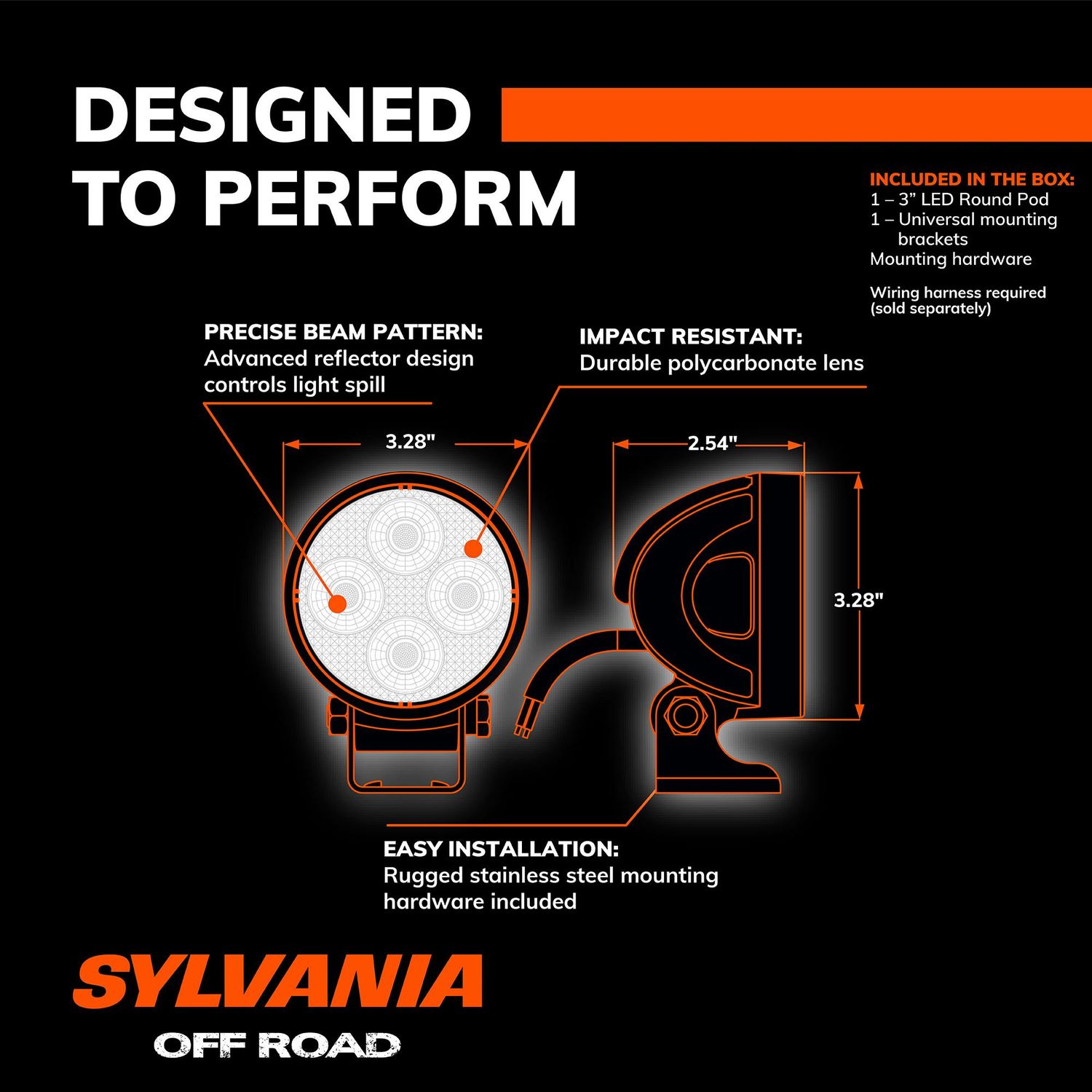 Sylvania Vehicle Mounted Spotlight ULRND3INSP