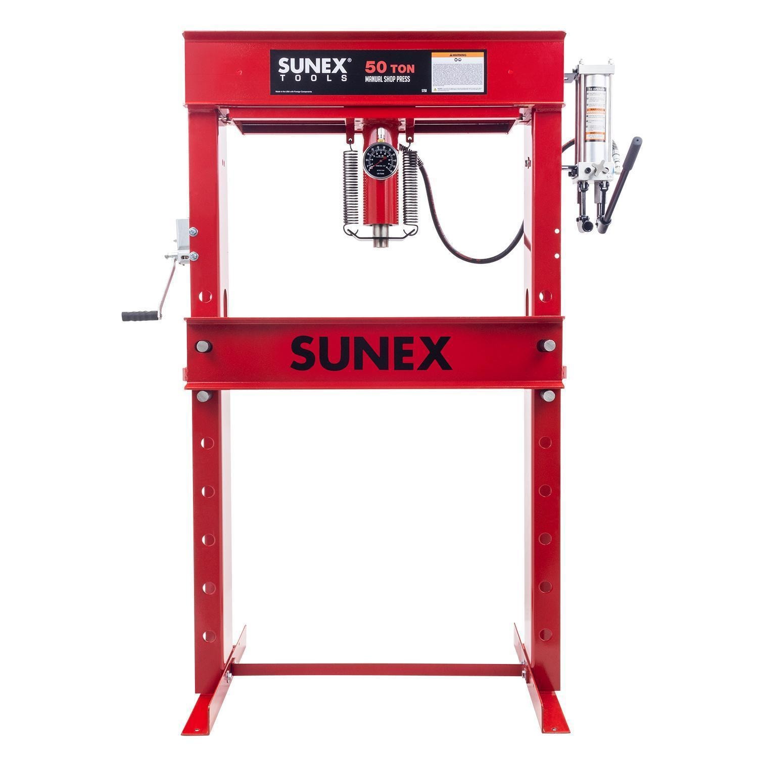 Sunex 50 Ton Hydraulic Shop Press | AutoZone
