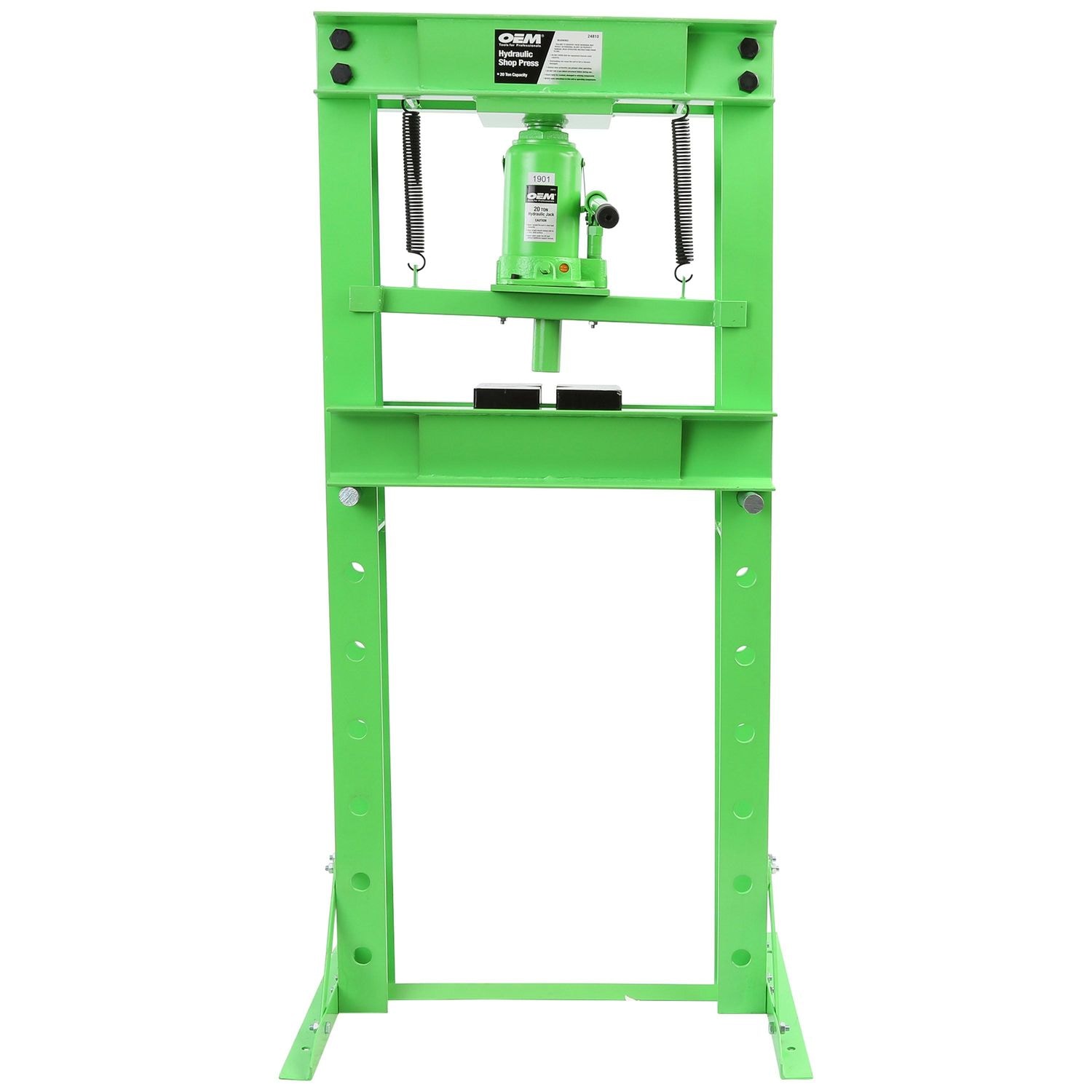 OEMTOOLS Green 20 Ton Bottle Jack Shop Press | AutoZone