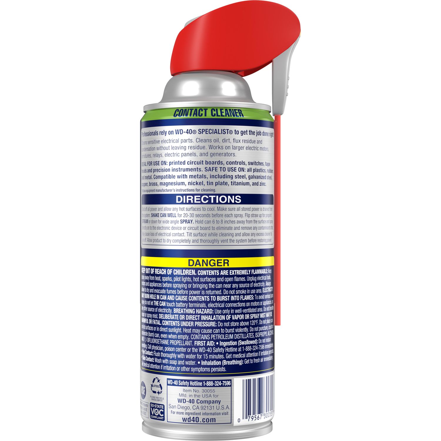 WD-40 Quick Drying Electrical Contact Cleaner 11Oz