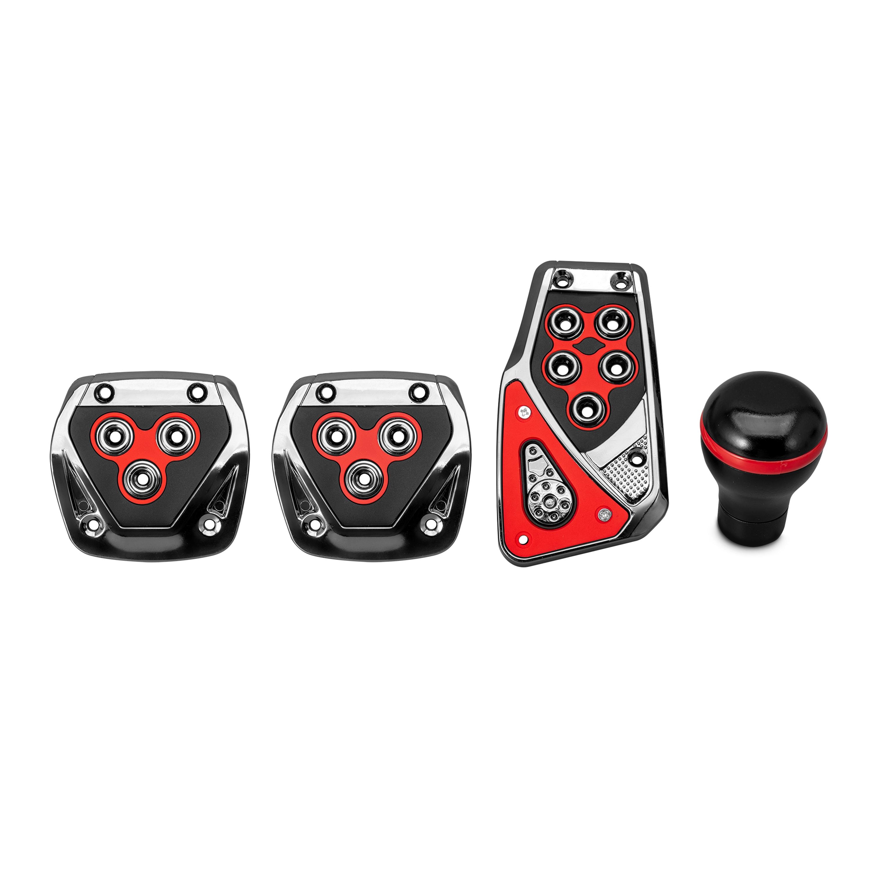 Type S Red Pedal Pad with Shift Knob Combo Kit | AutoZone