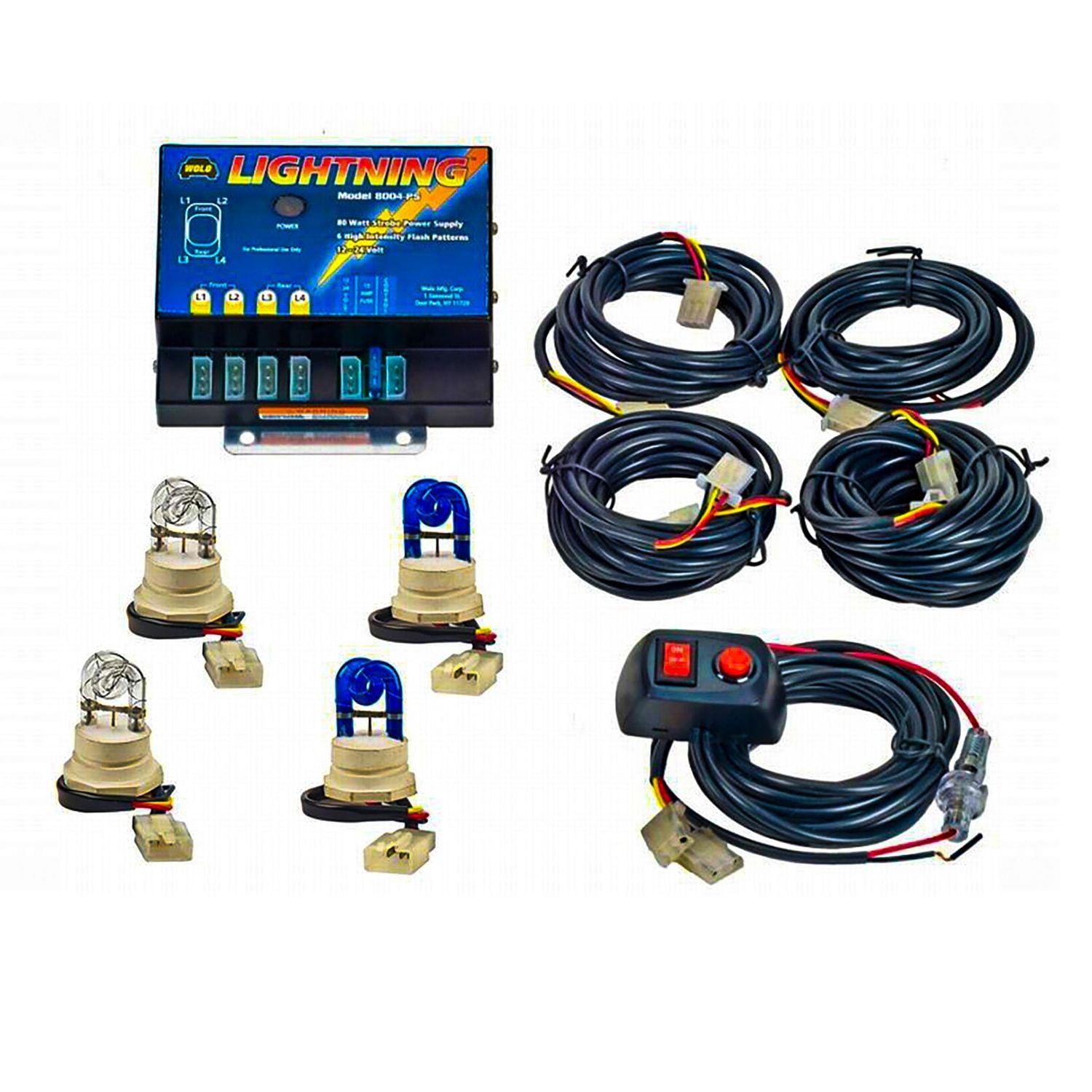 Wolo Clear and Blue Lightning Strobe Light Kit for Kia