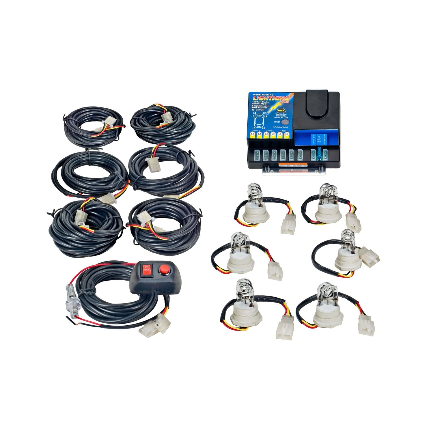 Wolo Clear and Amber Lightning Plus Strobe Light Kit for Kia