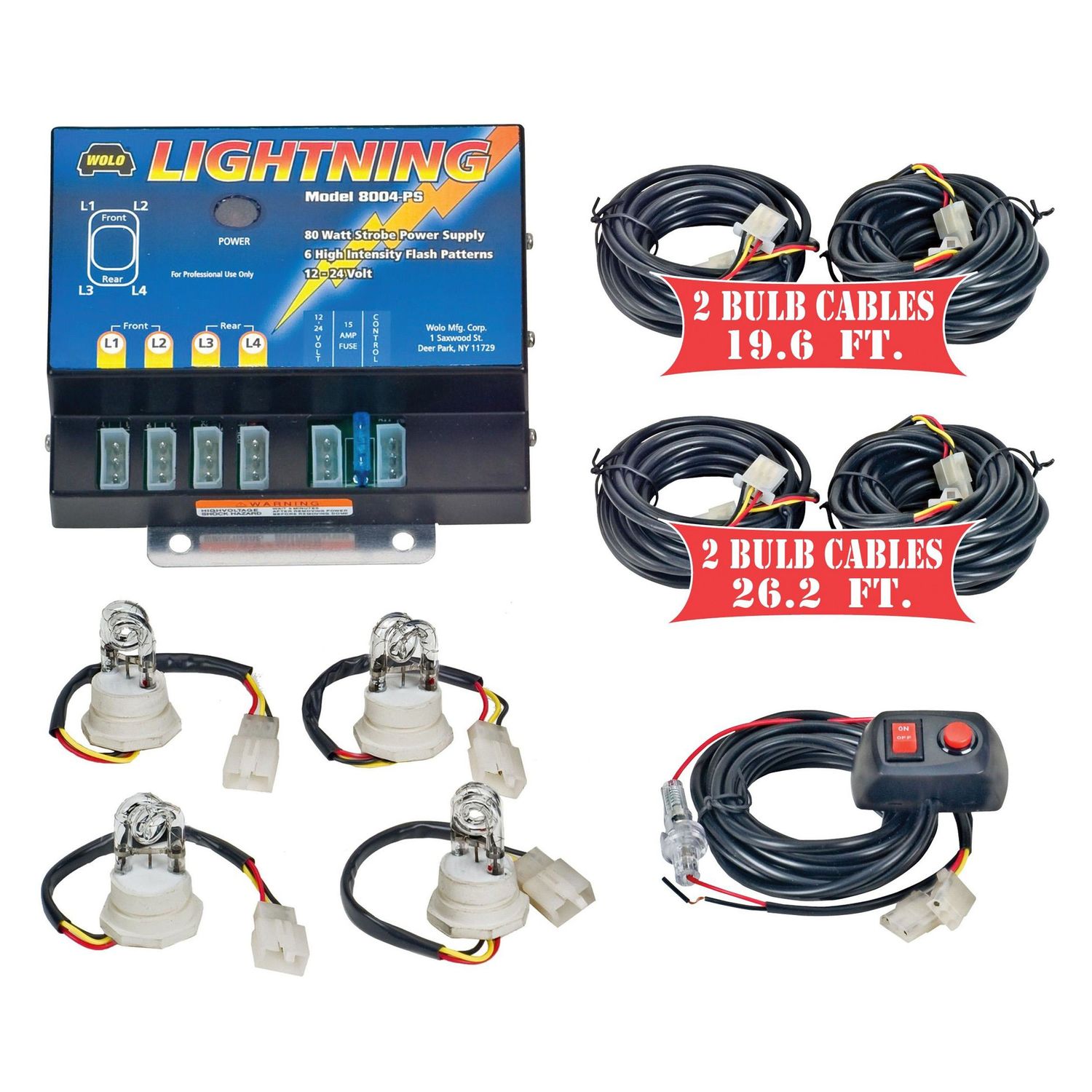 Wolo Clear Lightning X-Large Strobe Light Kit for Kia