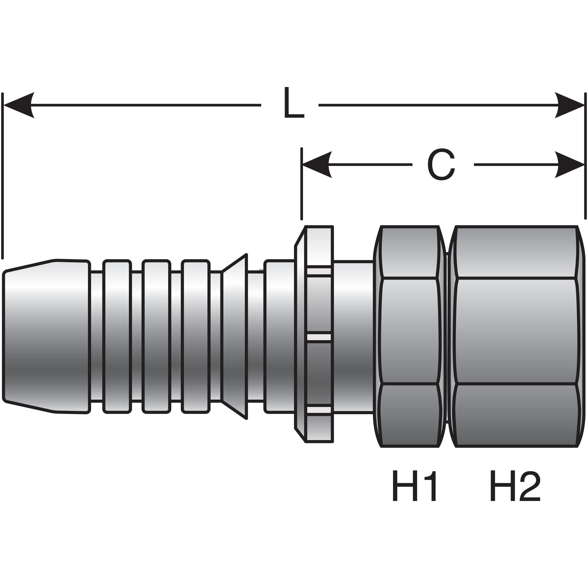 Gates GlobalSpiral Hydraulic Coupling / Adapter G20170-0812 | AutoZone