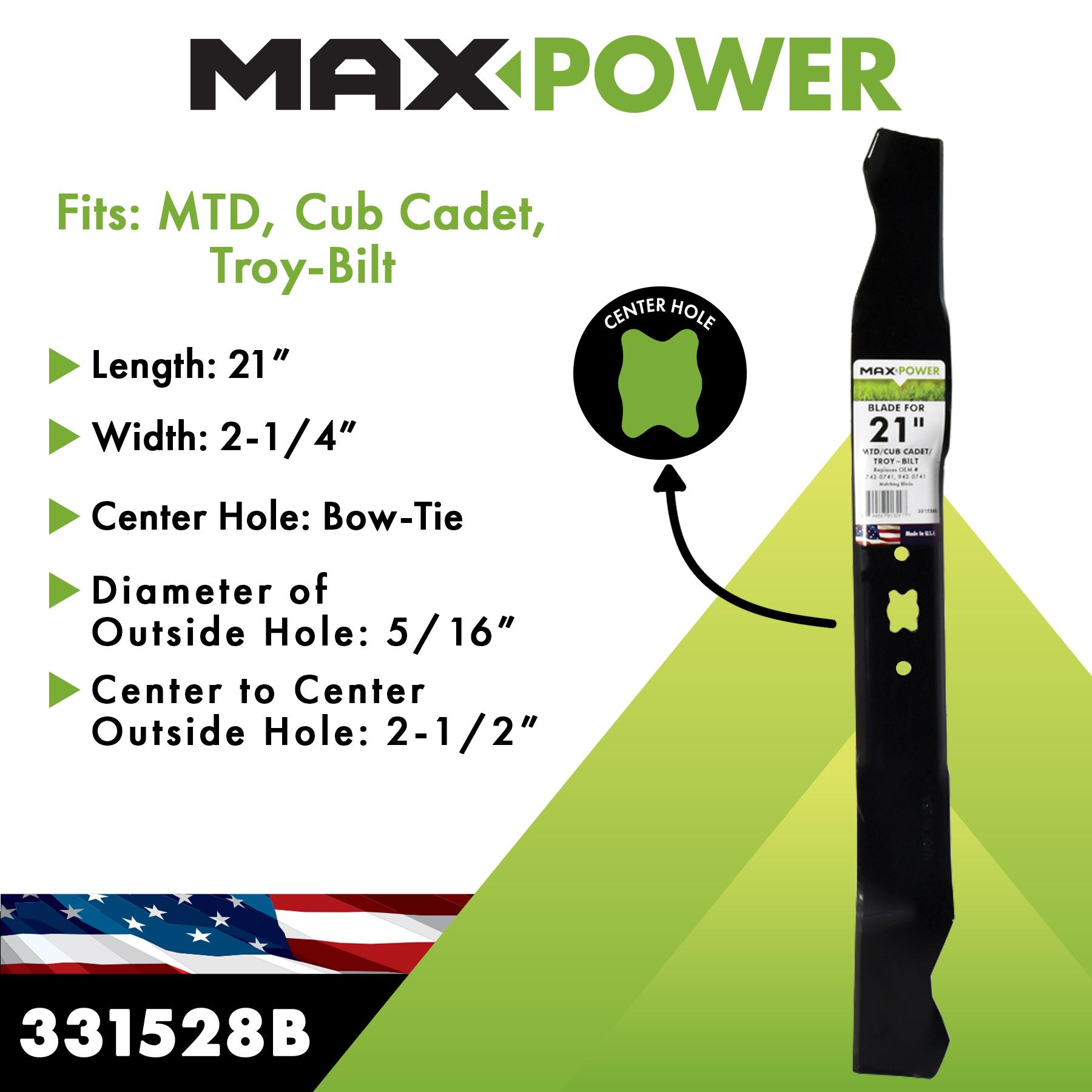 MaxPower Mower Blade 331528 | AutoZone