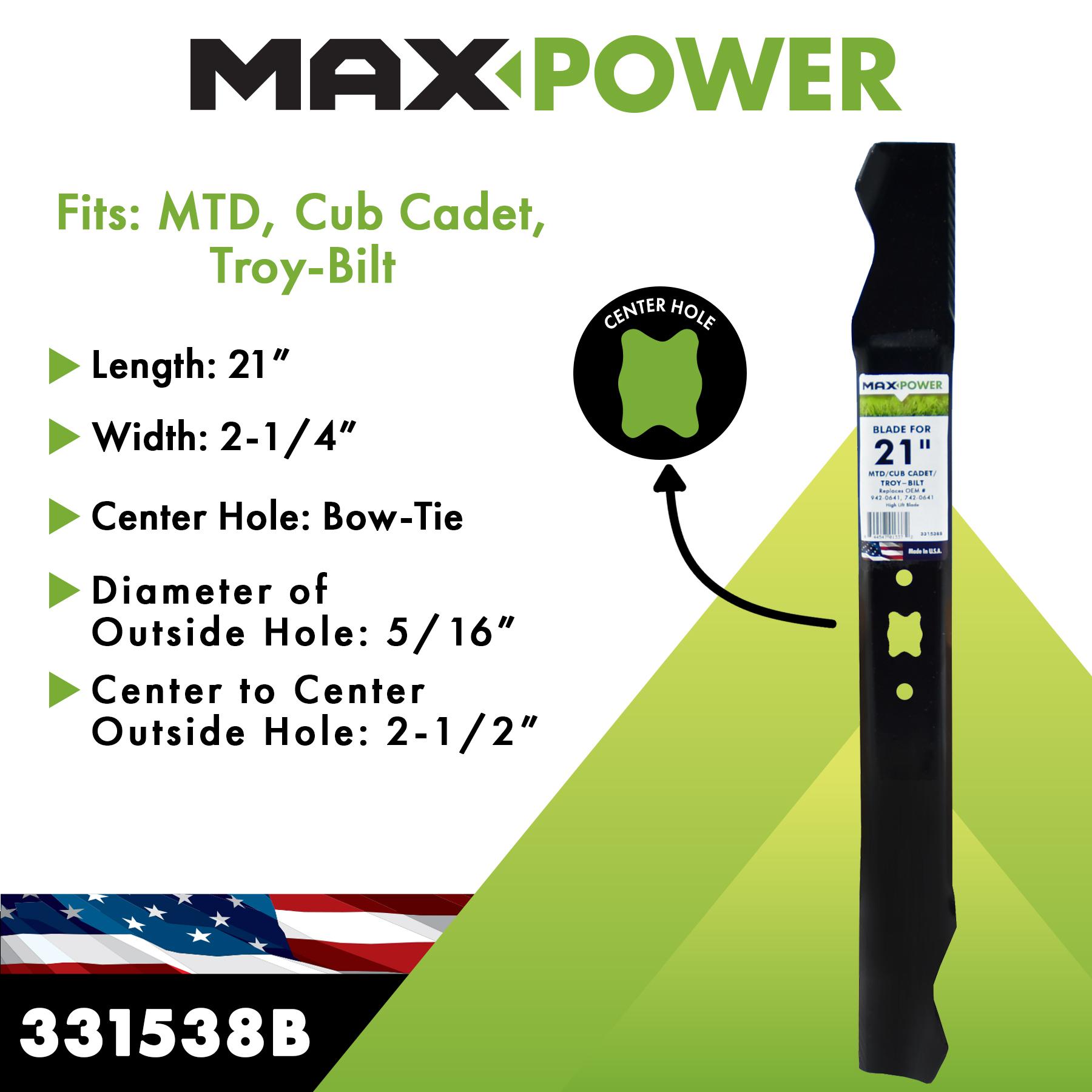 MaxPower Mower Blade 331538B | AutoZone