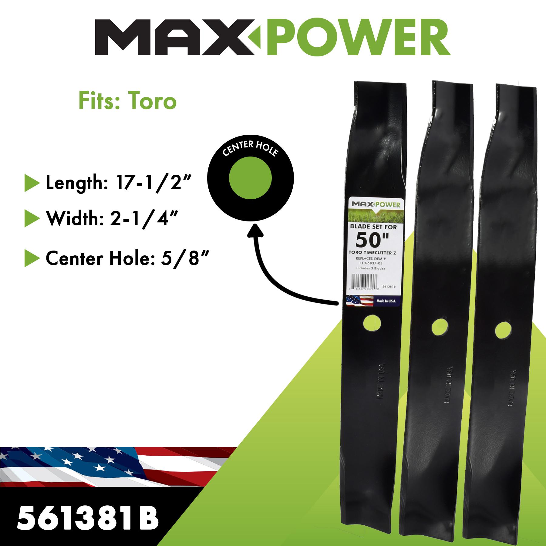 MaxPower Mower Blade 561381 | AutoZone