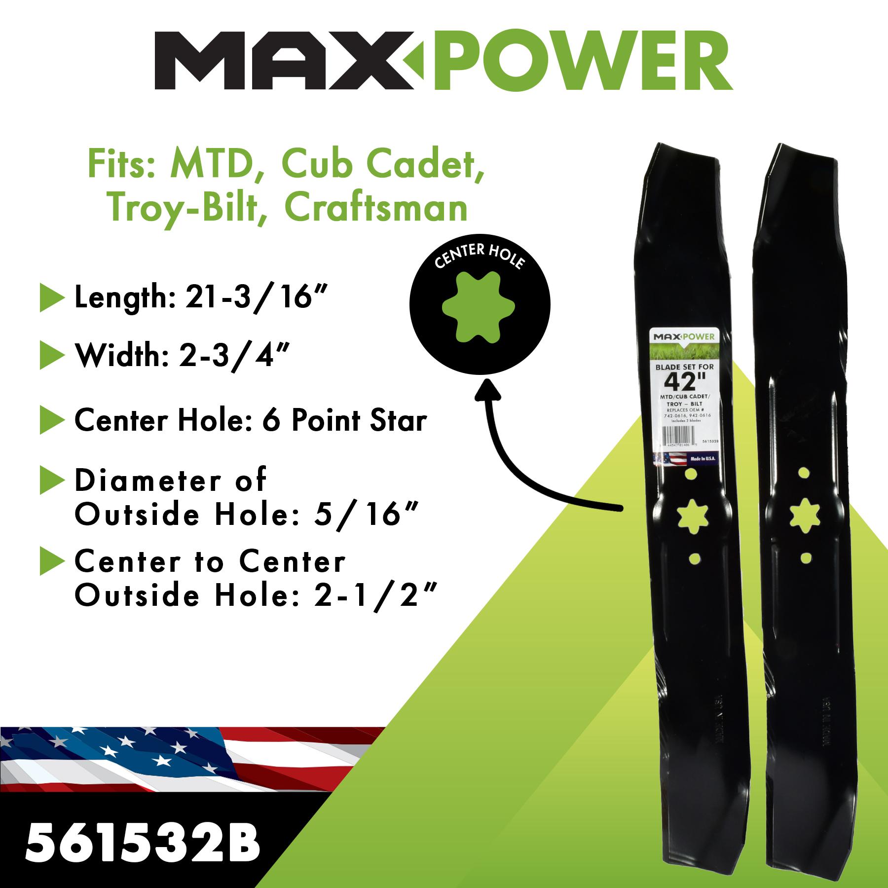 MaxPower Mower Blade 561532 | AutoZone