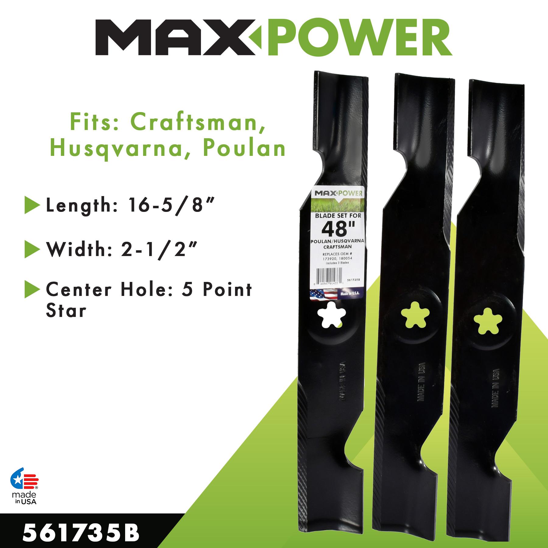 MaxPower Mower Blade 561735B | AutoZone
