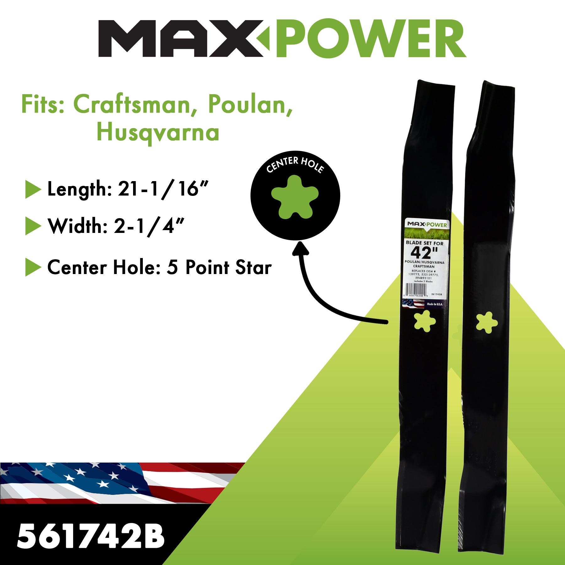 まい MaxPower Mower Blade 561742 | AutoZone
