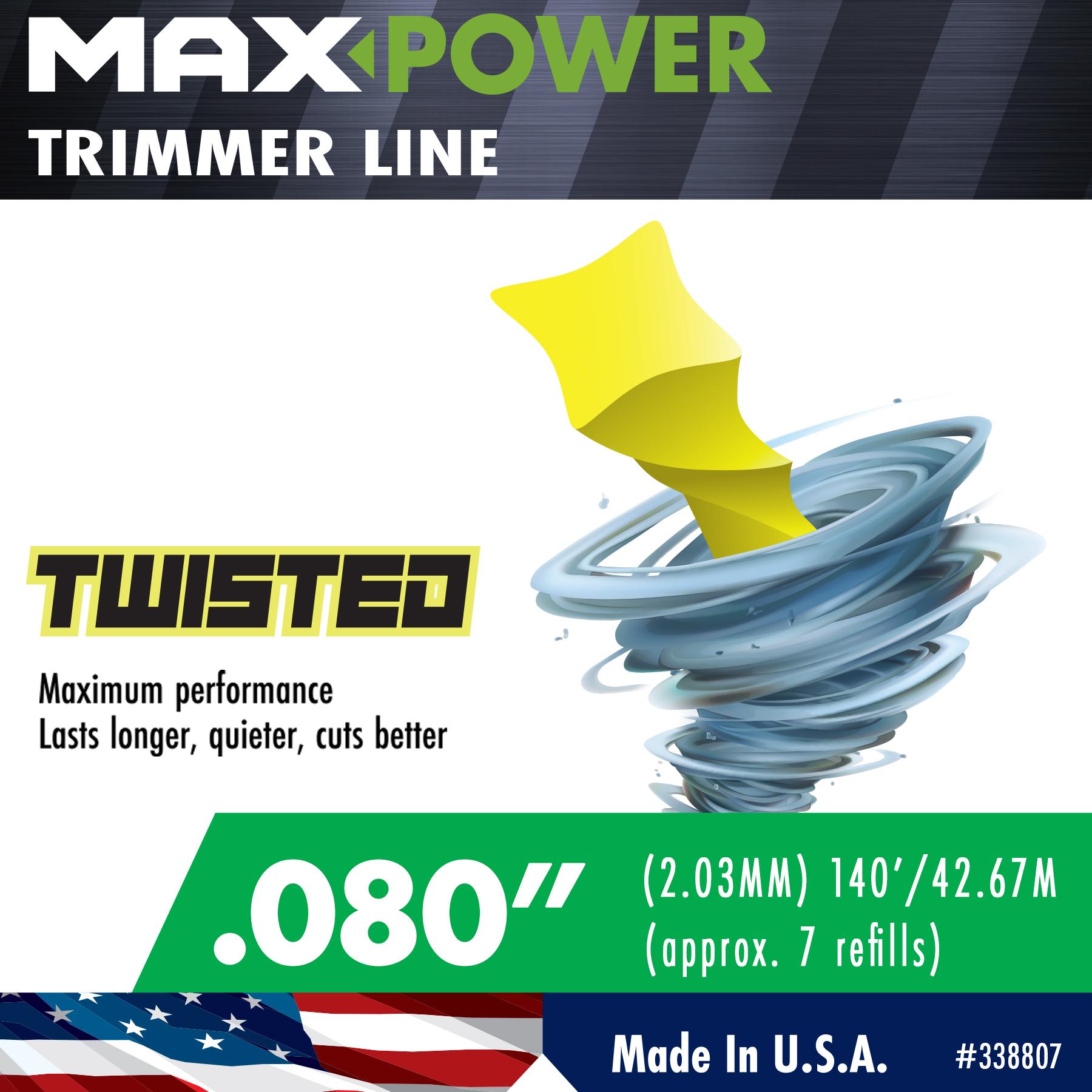 MaxPower .080 in. Twisted Trimmer Line | AutoZone