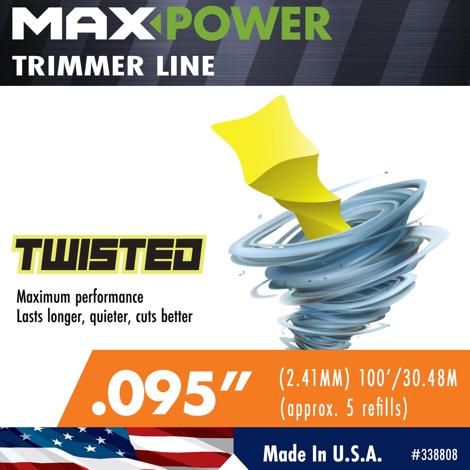 MaxPower .095 in. Twisted Trimmer Line | AutoZone