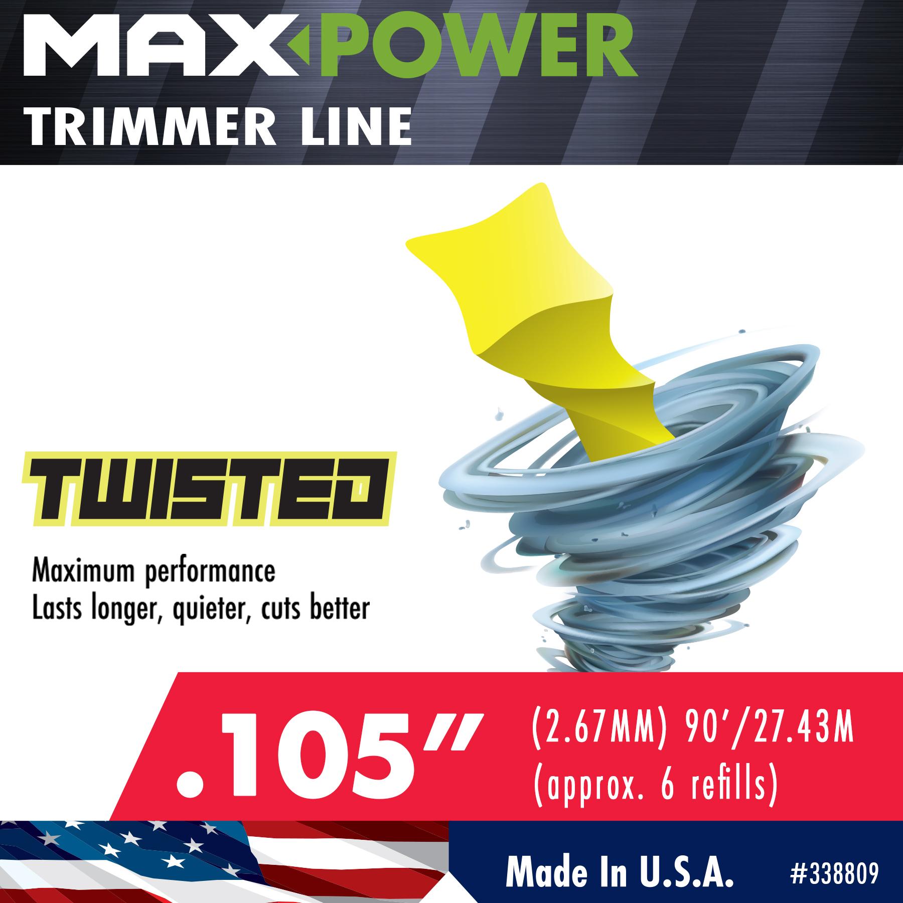 MaxPower .105in Twisted Trimmer Line | AutoZone