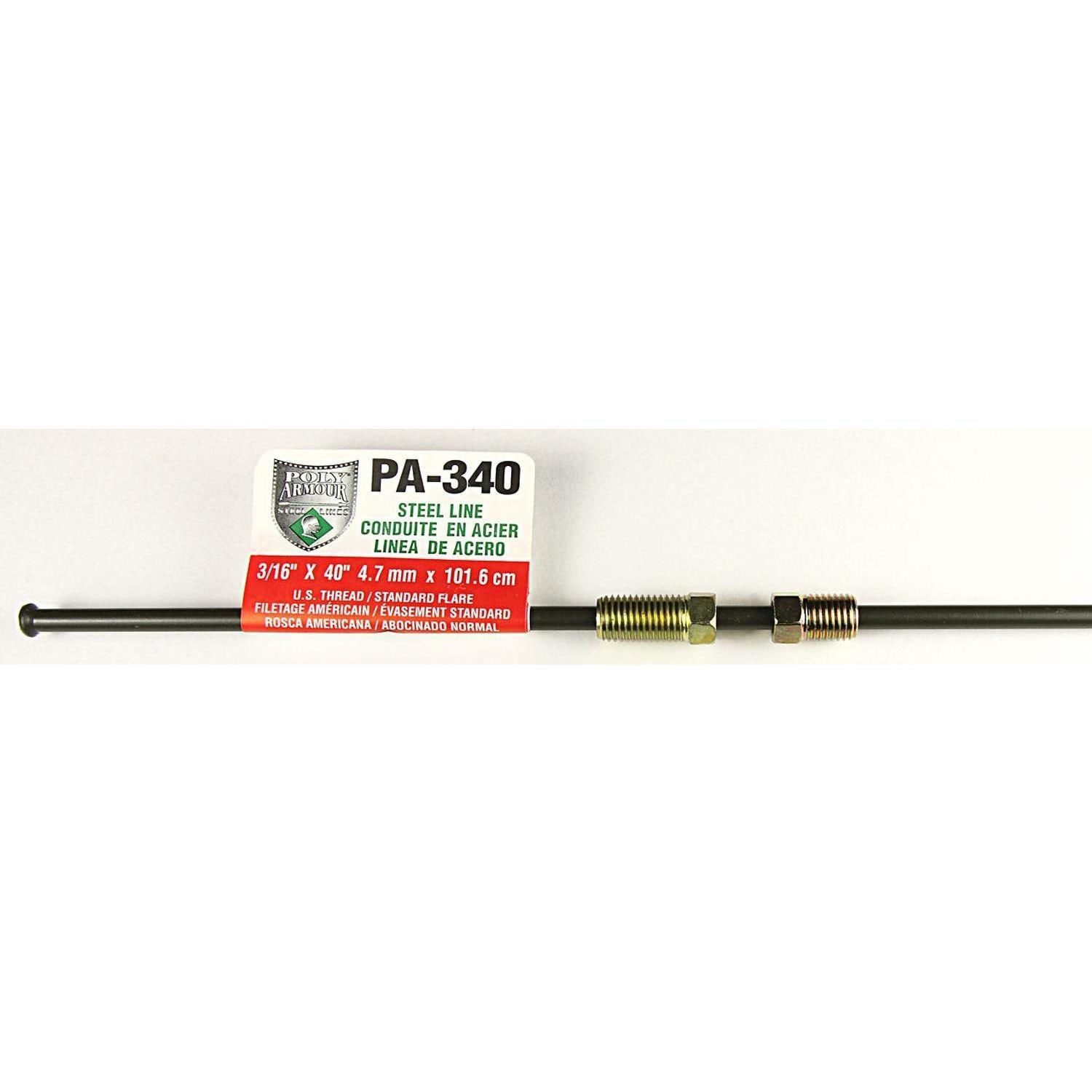 AGS Poly Armour 3/16in x 40in PVF Steel Brake Line | AutoZone