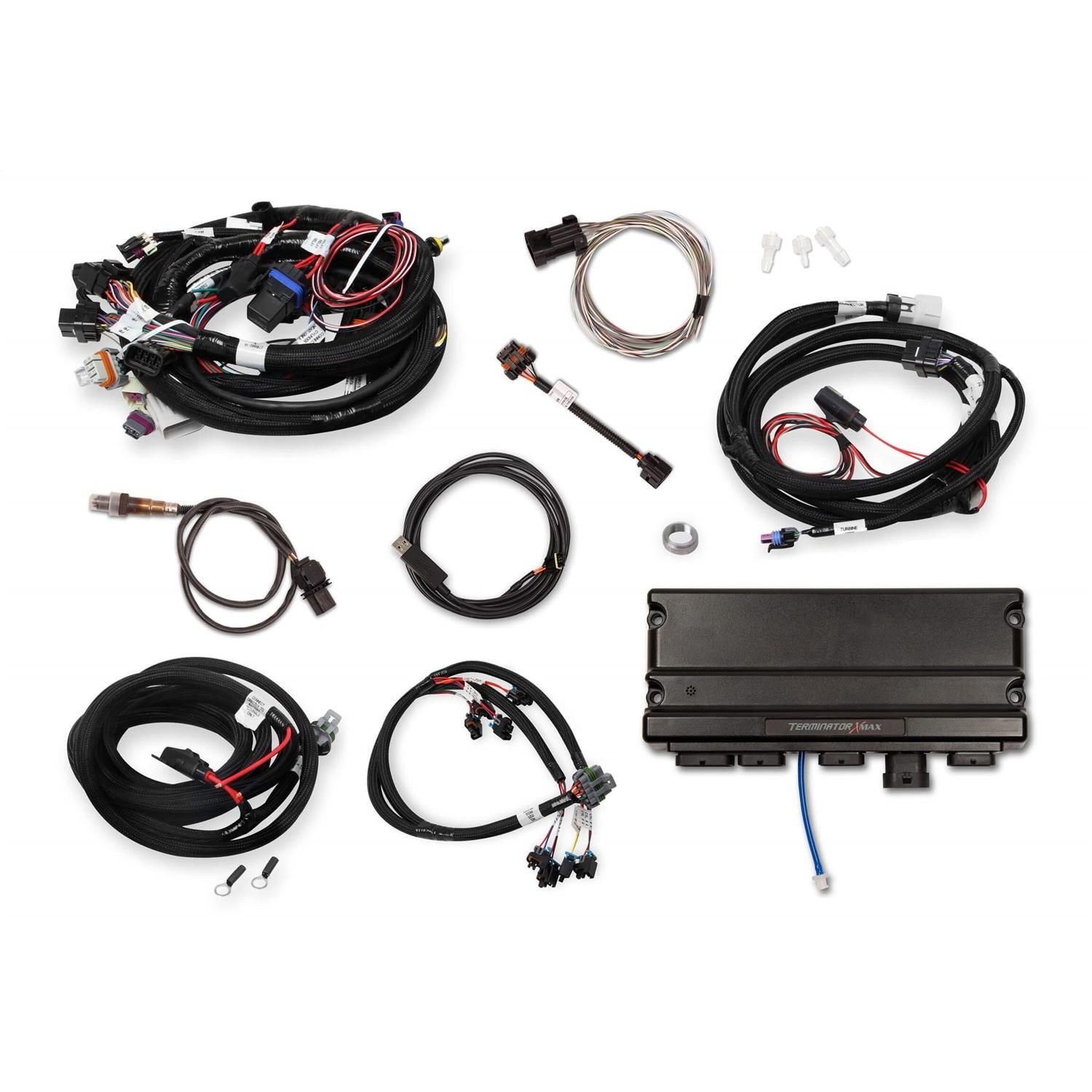 Holley EFI Terminator X Stealth Shiny 4150 Fuel Injection System for LS ...
