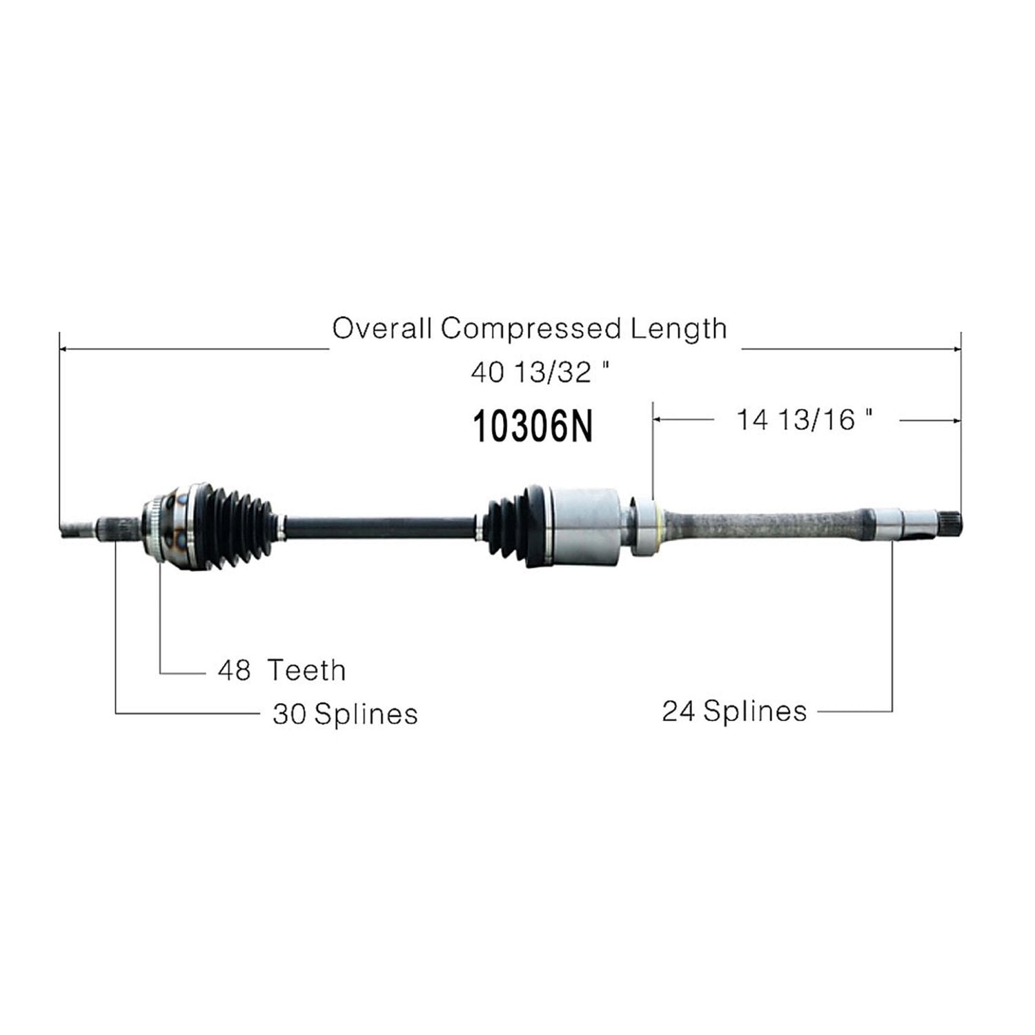 Duralast Gold CV Axle 10306N