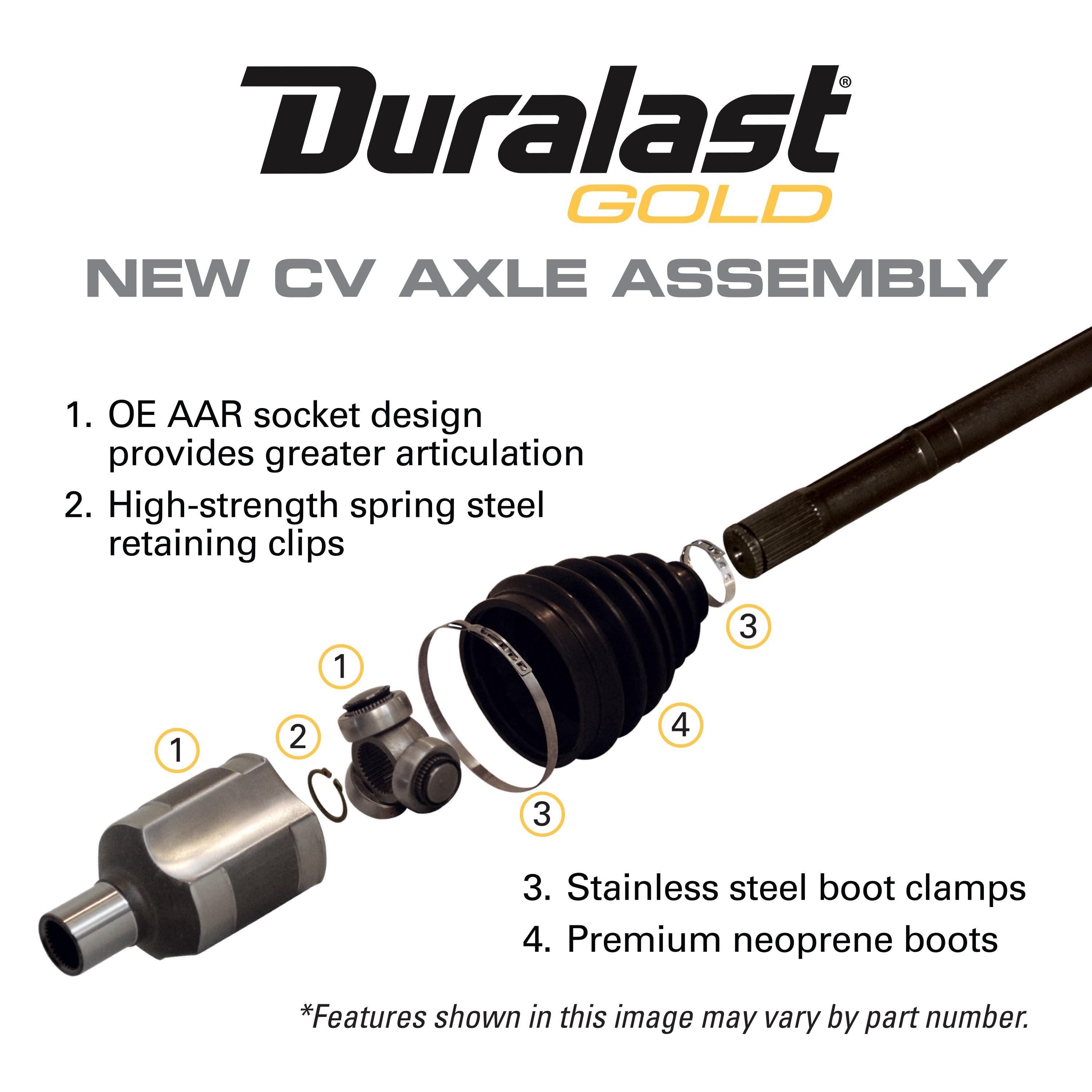 Duralast Gold CV Axle Assembly 10724N | AutoZone
