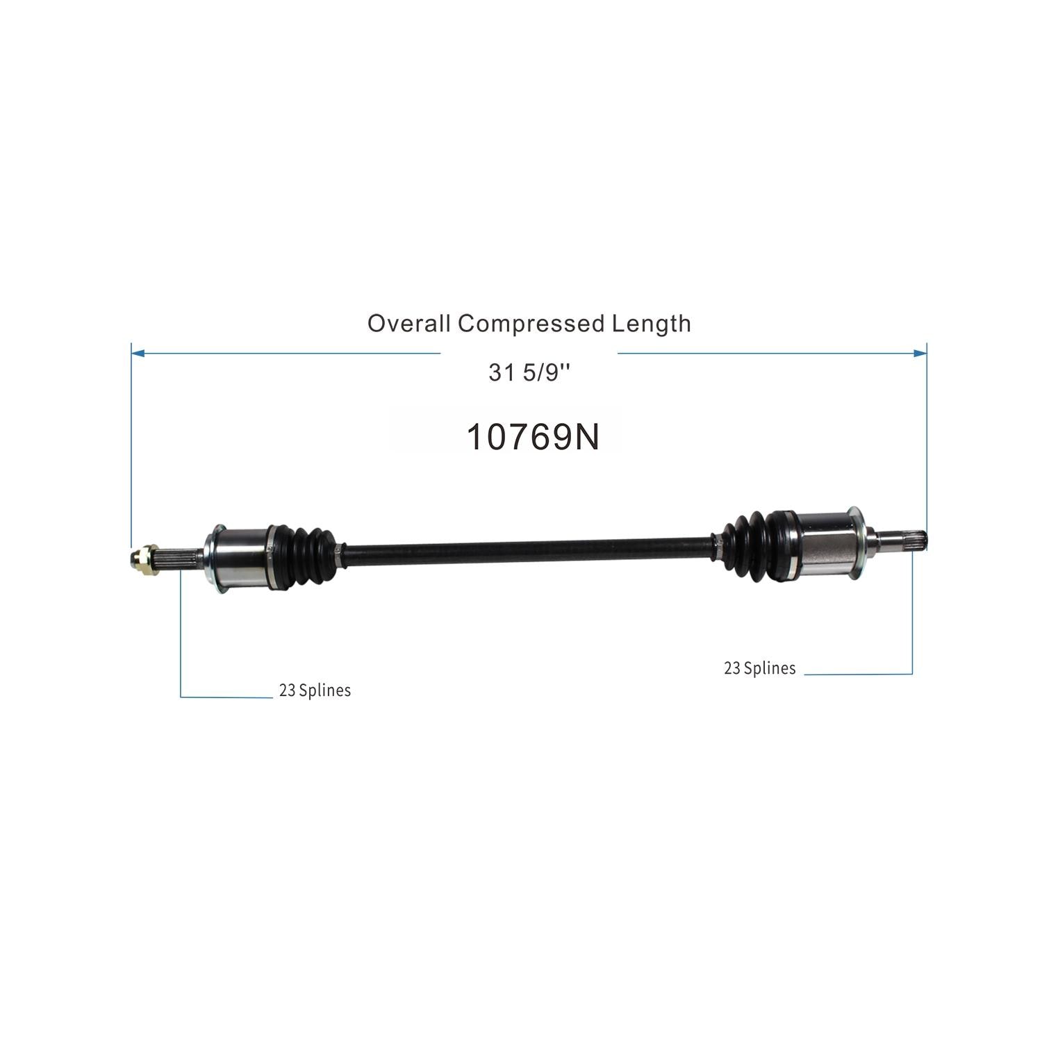 Duralast Gold CV Axle Assembly 10769N | AutoZone