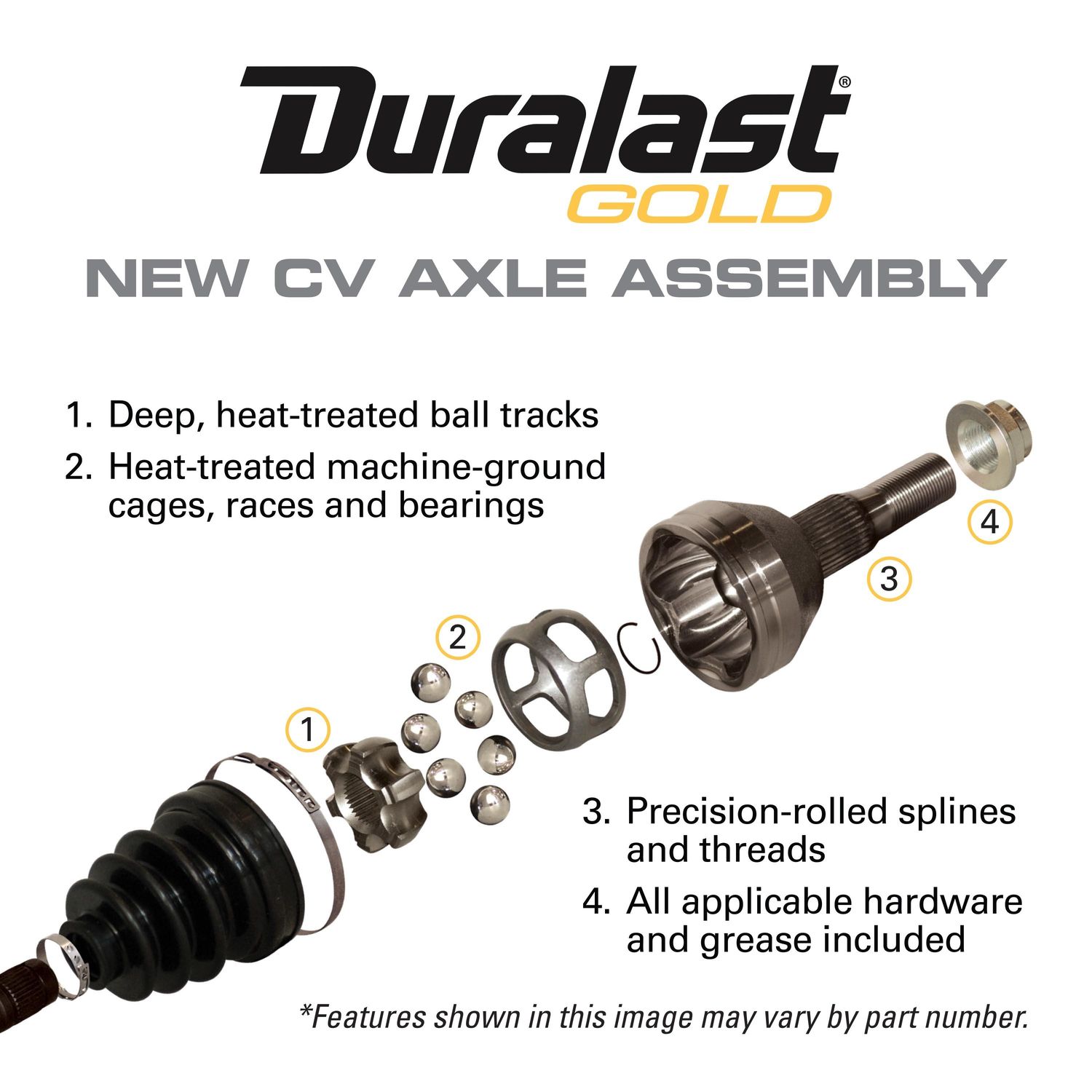 Duralast Gold CV Axle Assembly 14078N