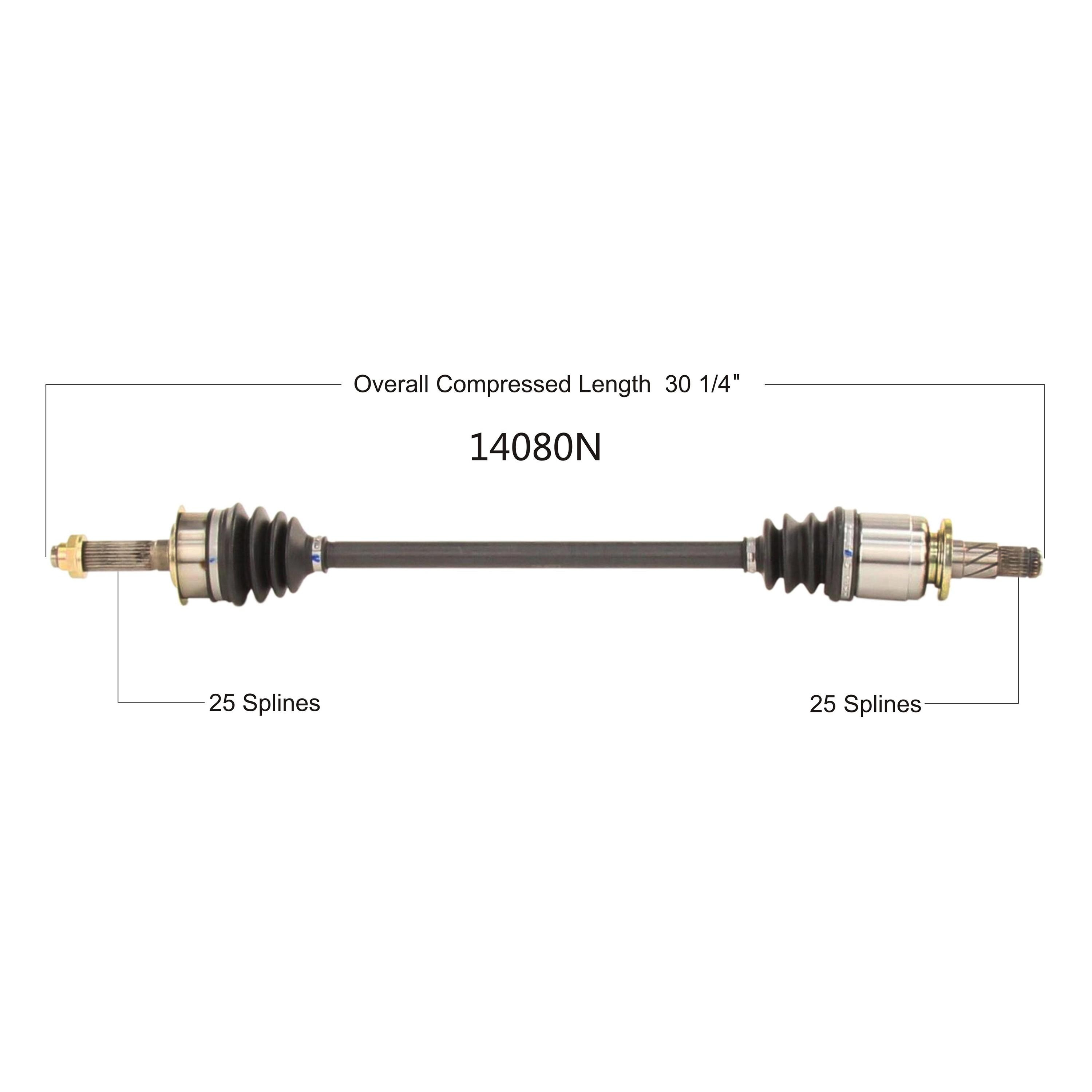 Duralast Gold CV Axle Assembly 14080N | AutoZone