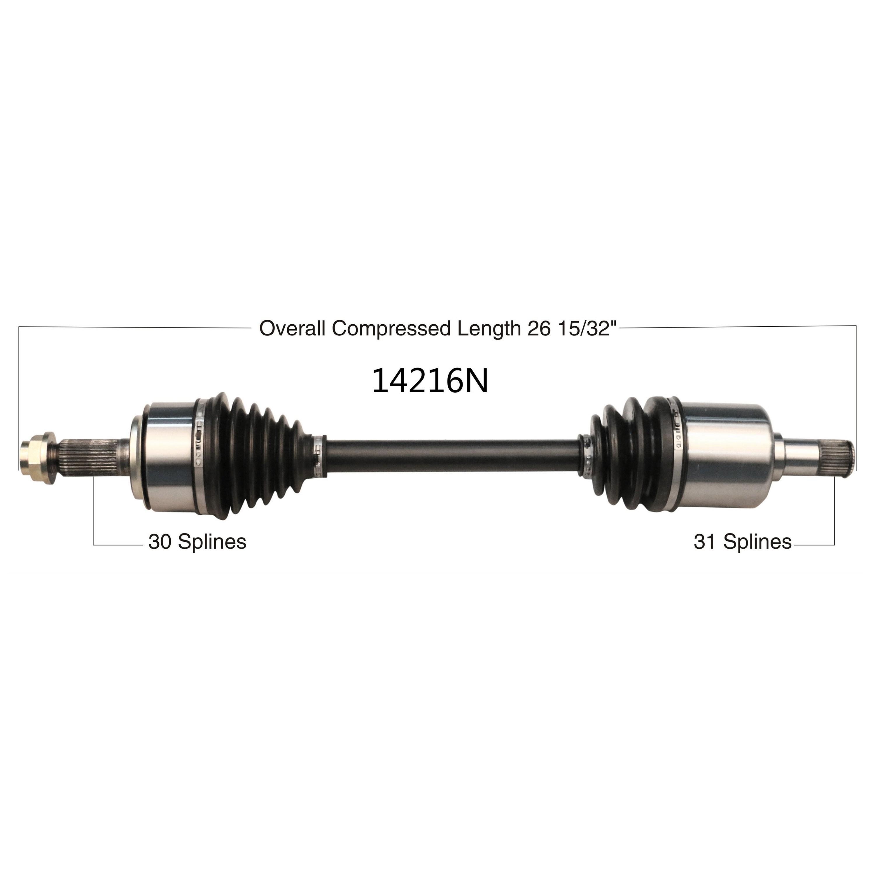 Duralast Gold CV Axle Assembly 14216N | AutoZone