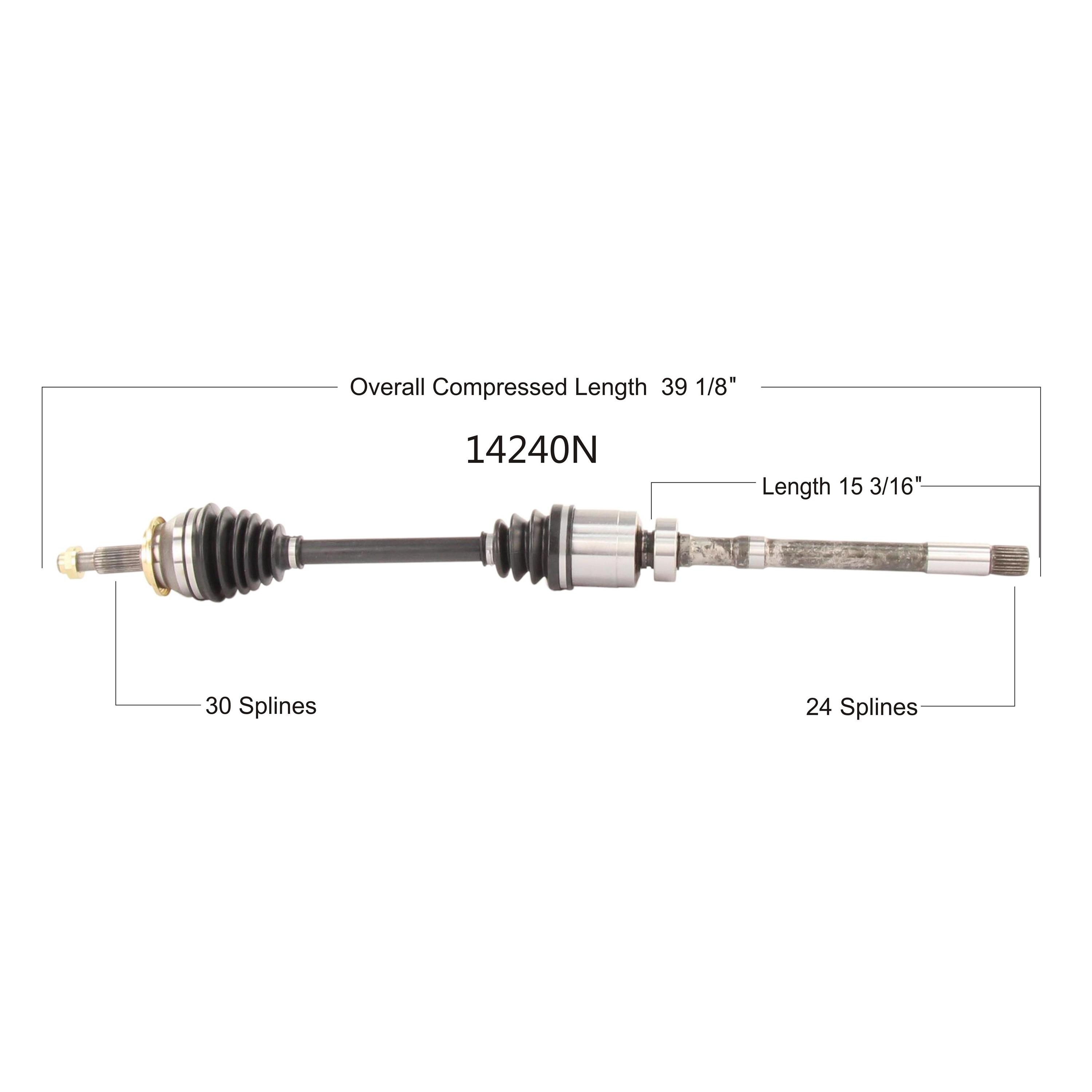 Duralast Gold CV Axle Assembly 14240N | AutoZone