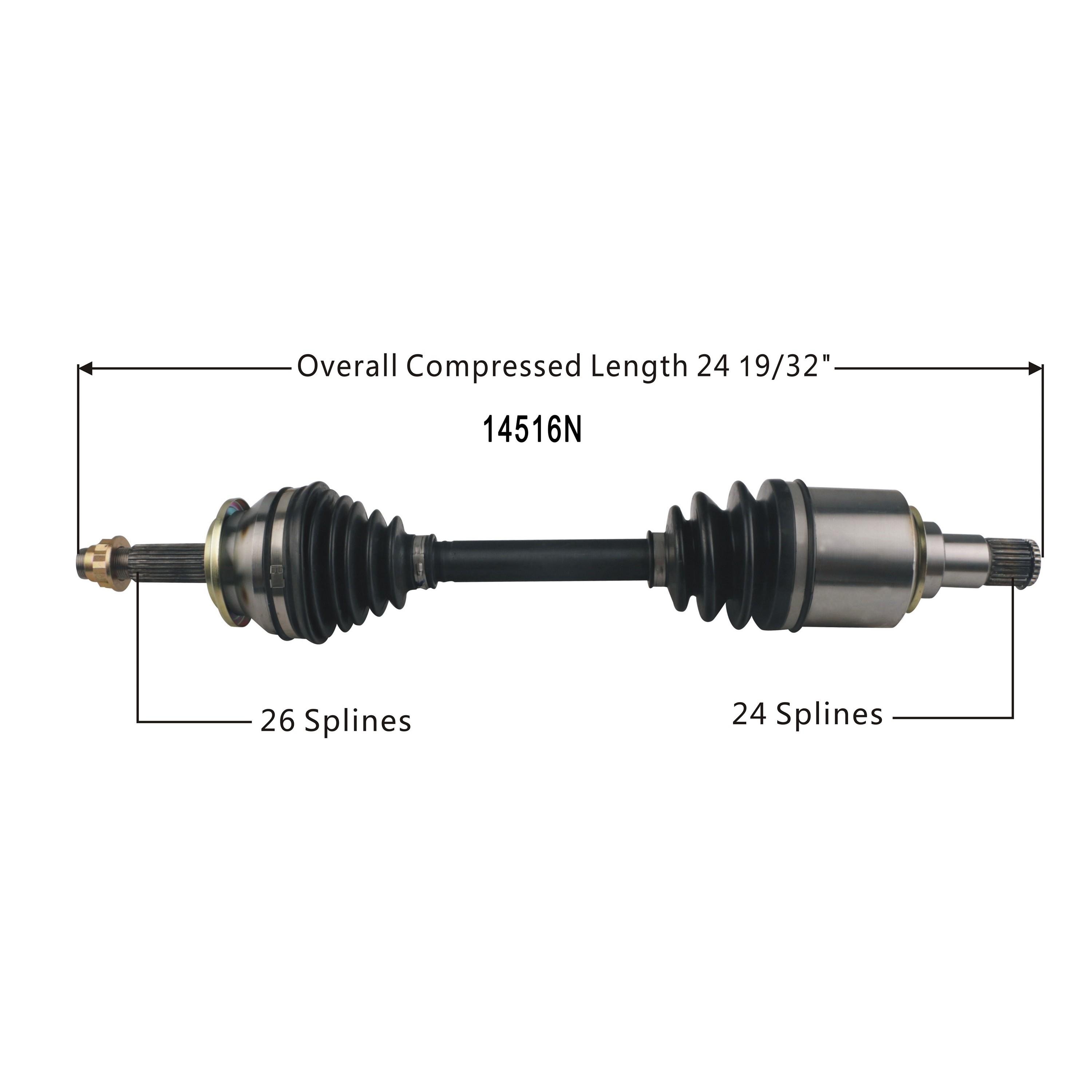 Duralast Gold CV Axle Assembly 14516N | AutoZone