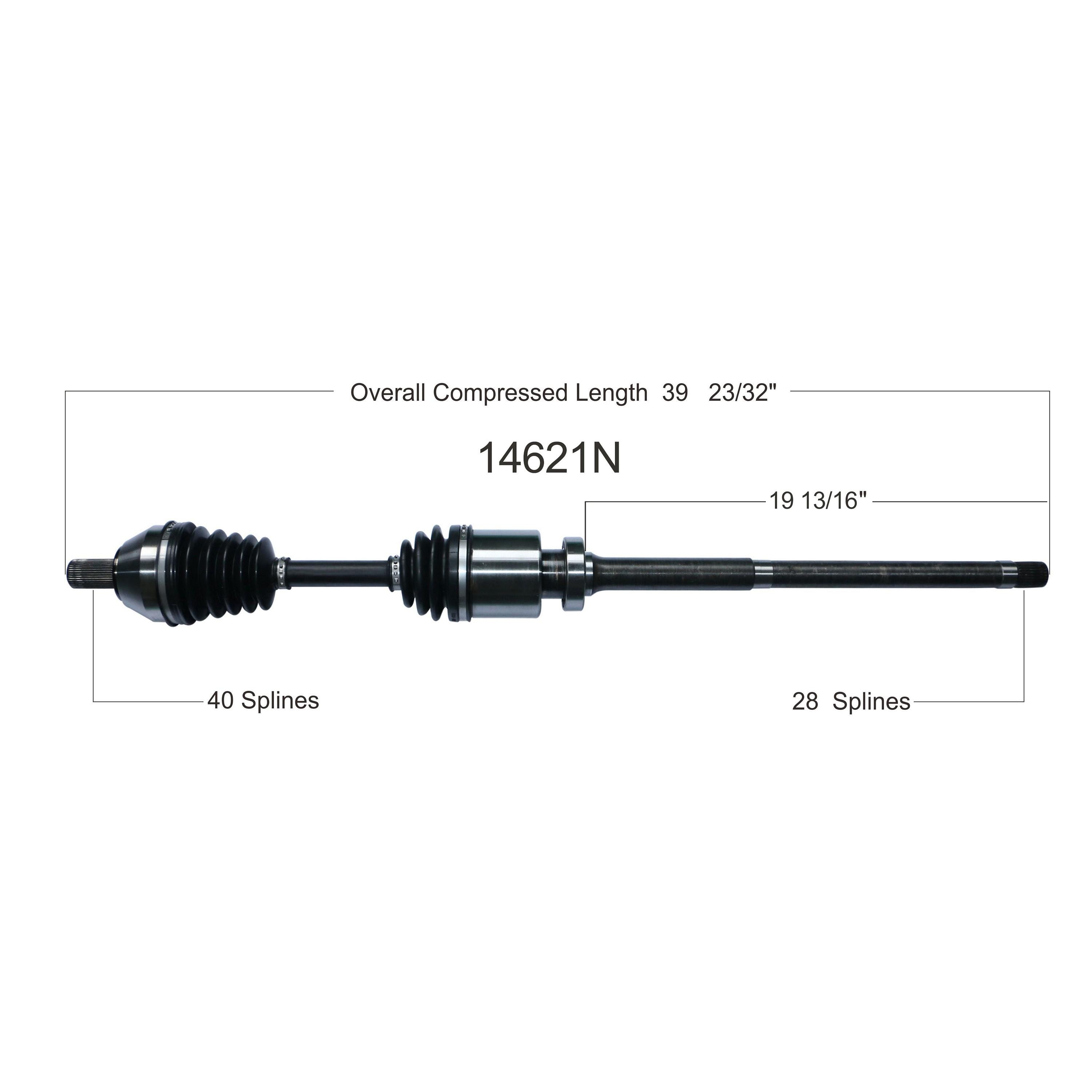 Duralast Gold CV Axle Assembly 14621N | AutoZone