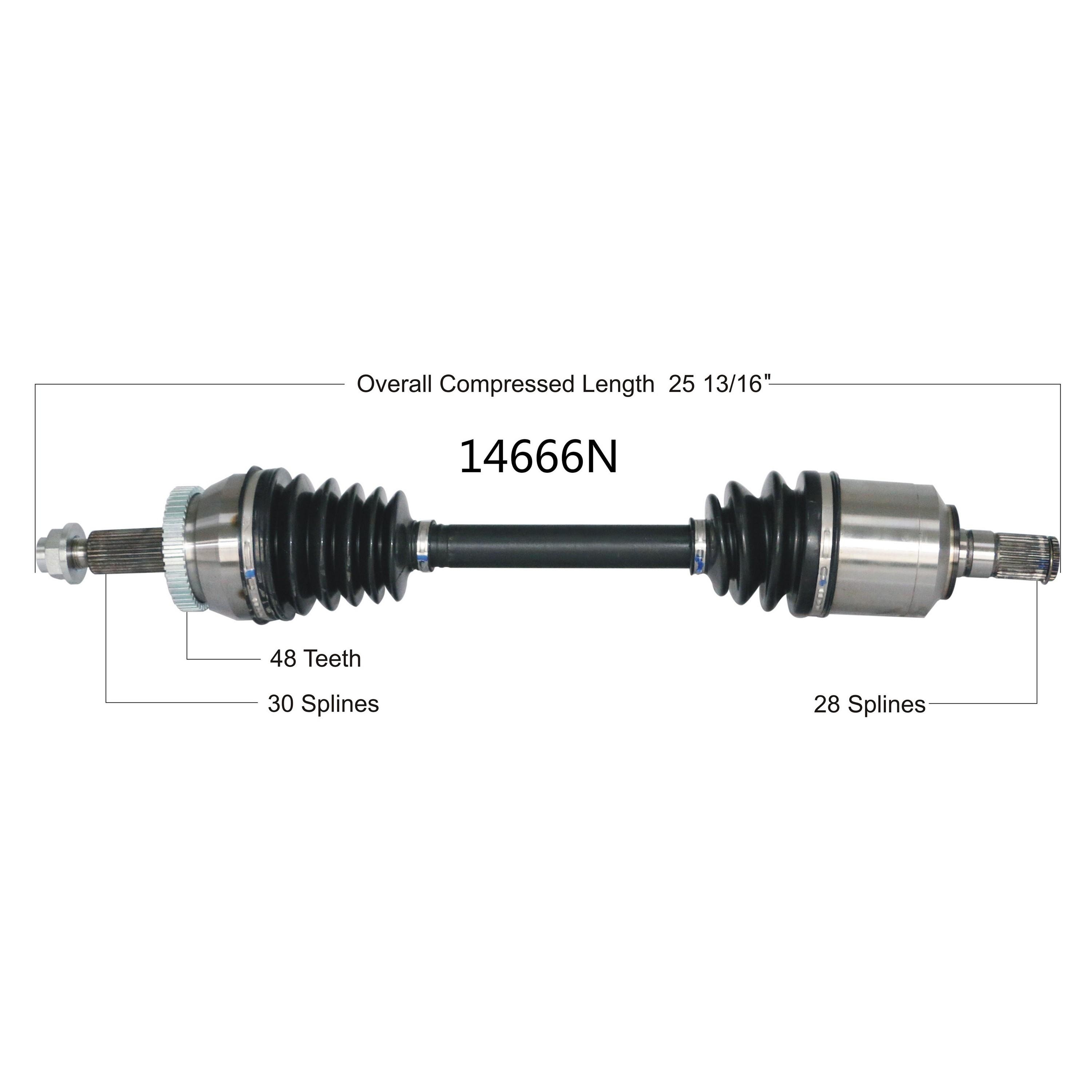 Duralast Gold CV Axle Assembly 14666N | AutoZone