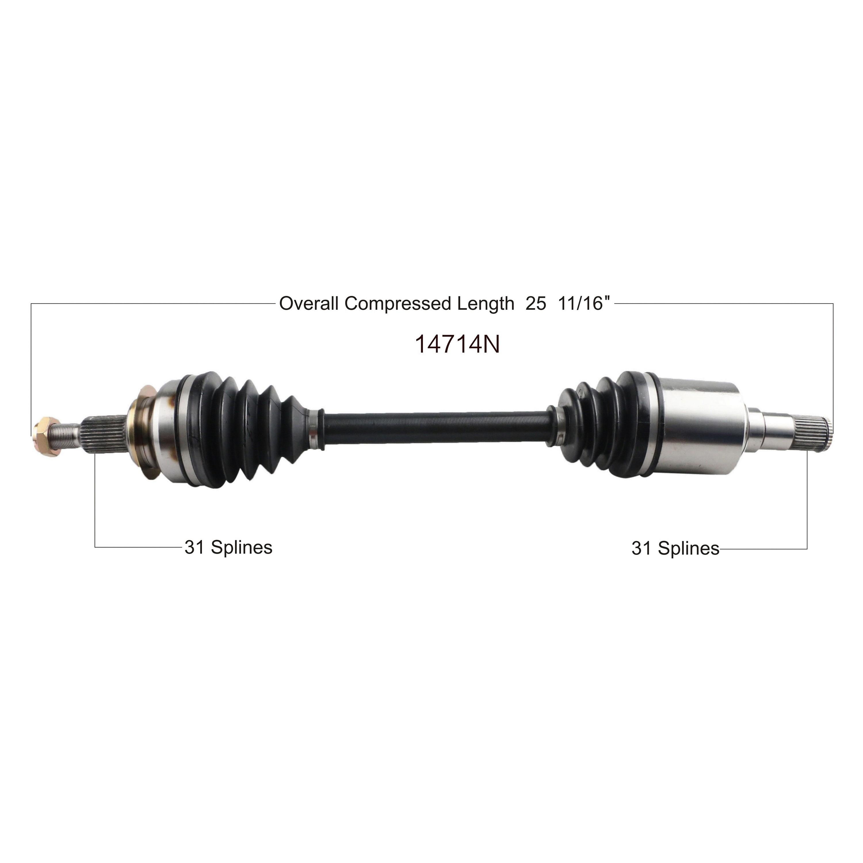 Duralast Gold CV Axle Assembly 14714N | AutoZone