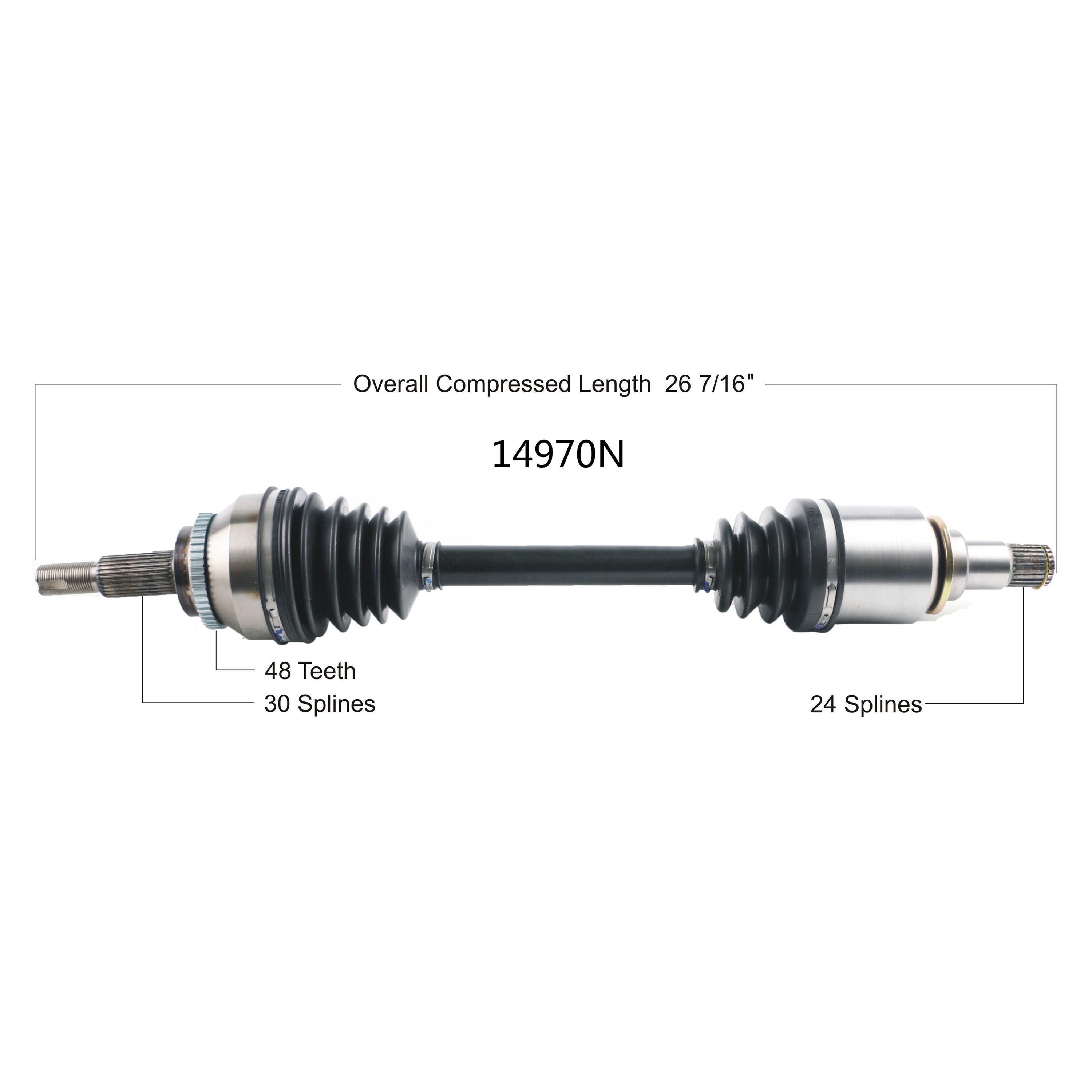 Duralast Gold CV Axle Assembly 14970N | AutoZone