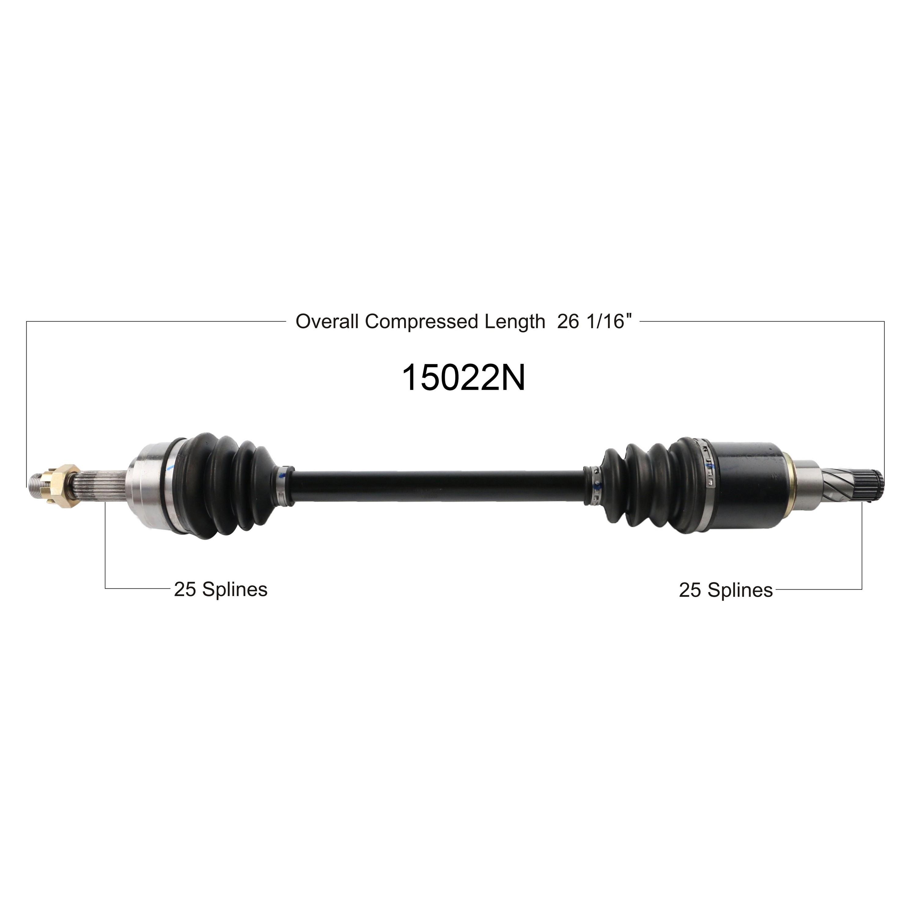 Duralast Gold CV Axle Assembly 15022N | AutoZone